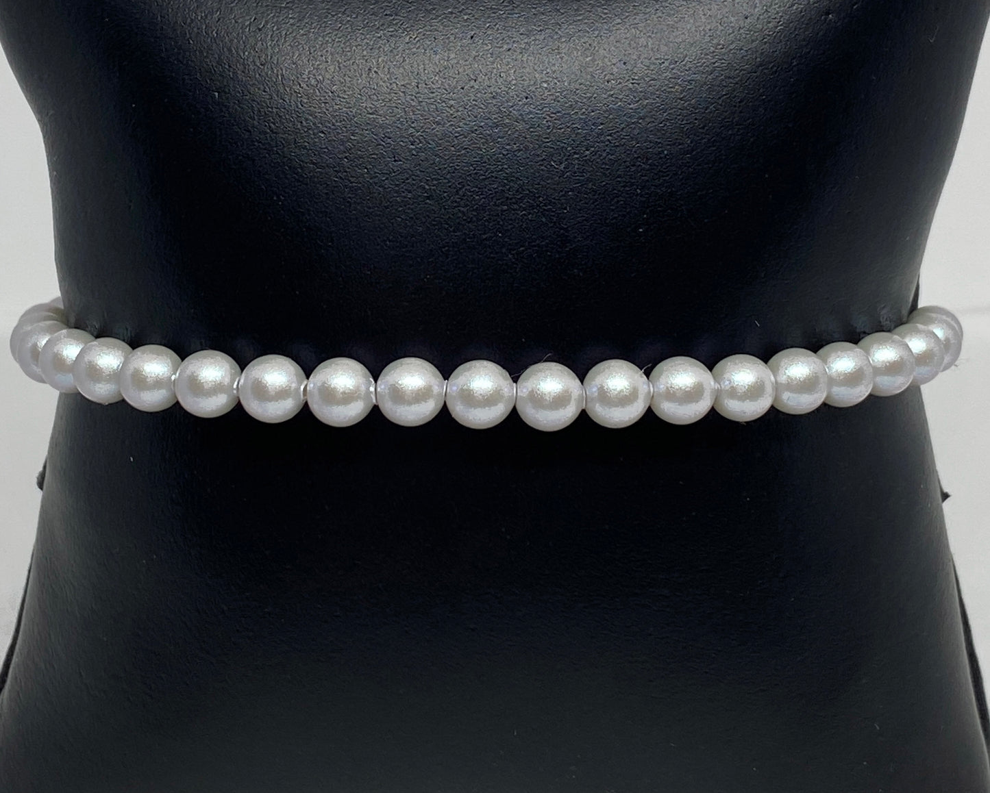 Swarovski Pearl Accent Bead Bracelet in Iridescent Dove Gray