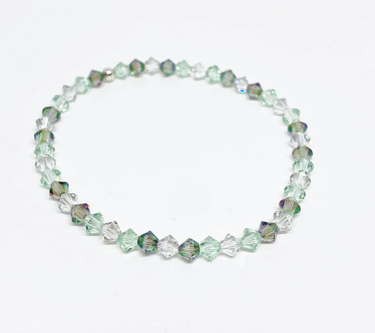Swarovski Crystal Accent Bracelet in Chrysolite Shine - Paradise Shine and Chrysolite