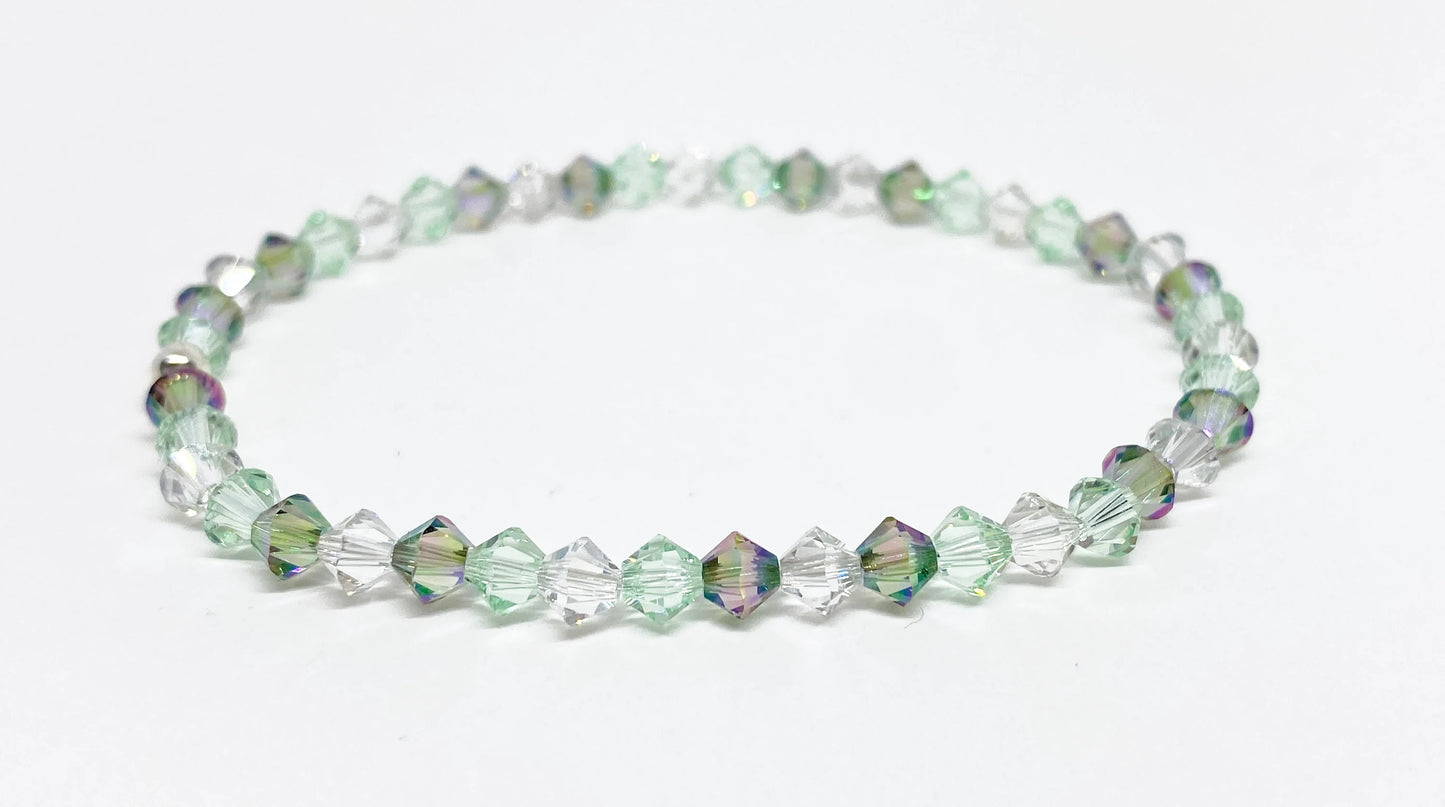Swarovski Crystal Accent Bracelet in Chrysolite Shine - Paradise Shine and Chrysolite