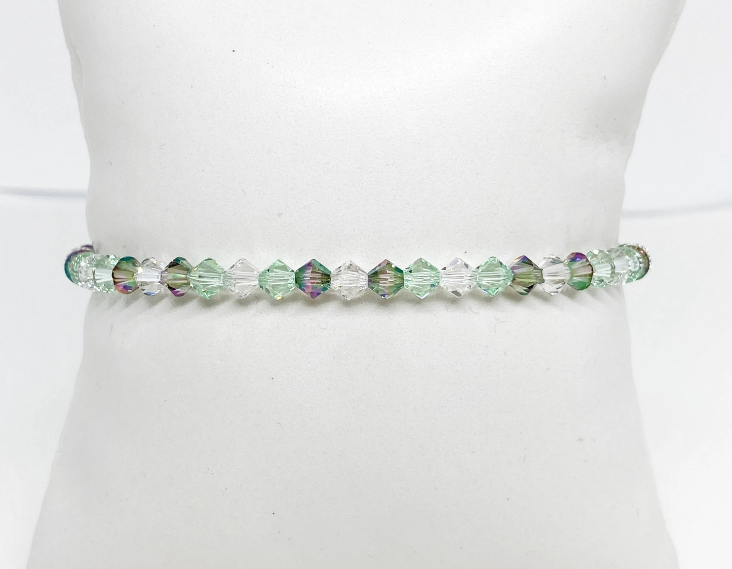Swarovski Crystal Accent Bracelet in Chrysolite Shine - Paradise Shine and Chrysolite