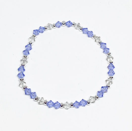 Swarovski Crystal Accent Bracelet in Provence Lavender