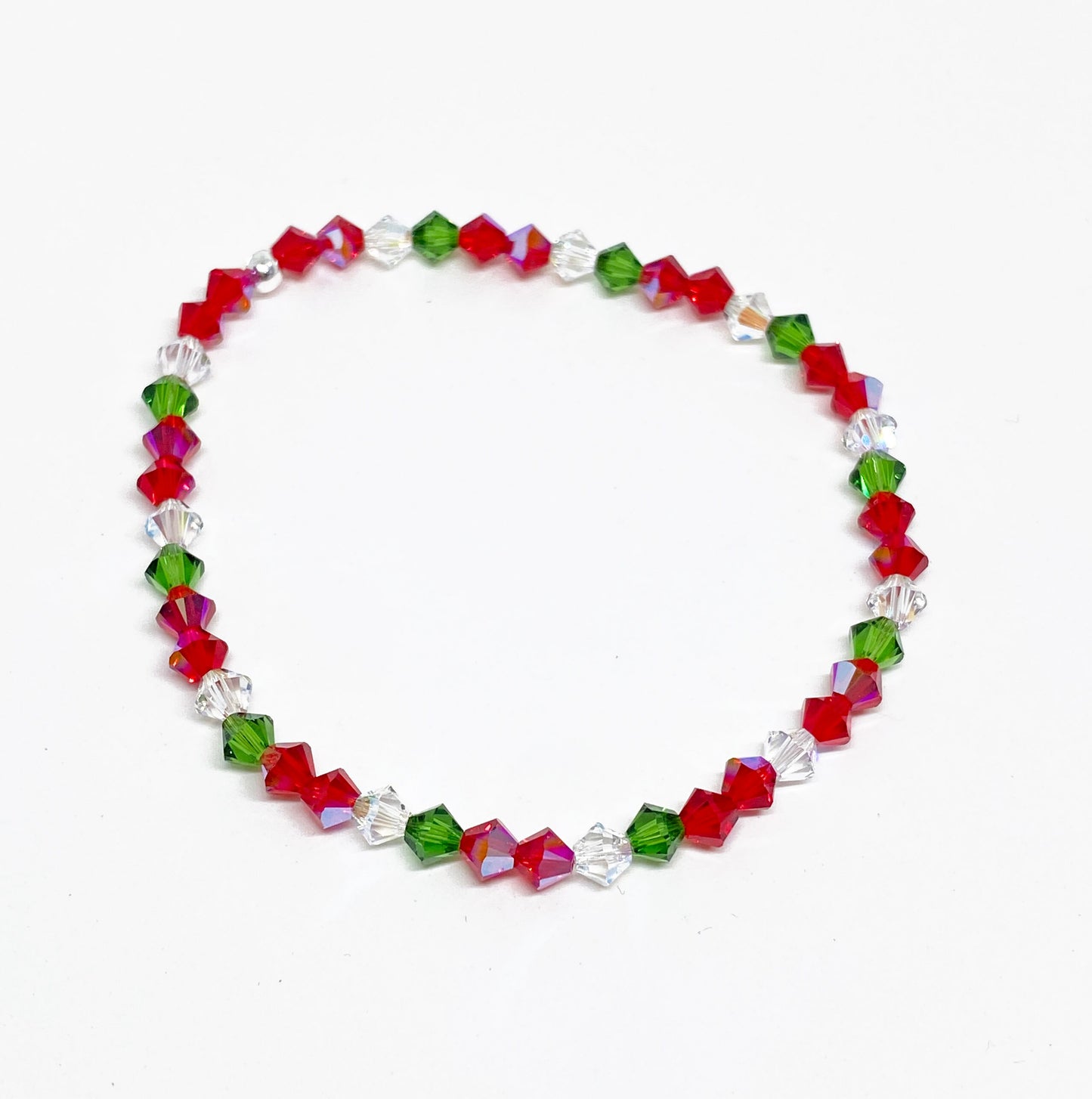 Swarovski Crystal Stretch Accent Bracelet in Strawberry Field