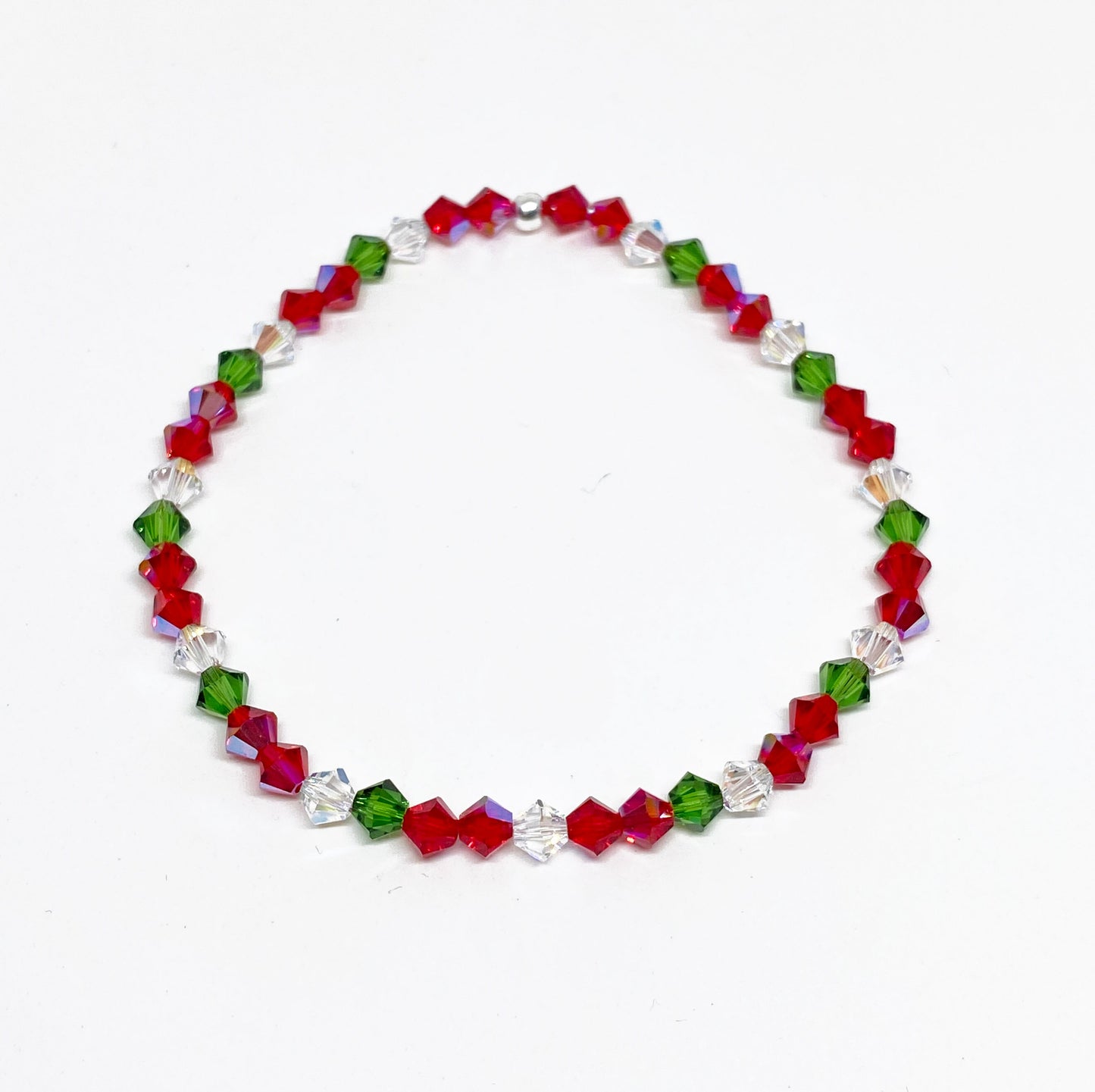 Swarovski Crystal Stretch Accent Bracelet in Strawberry Field
