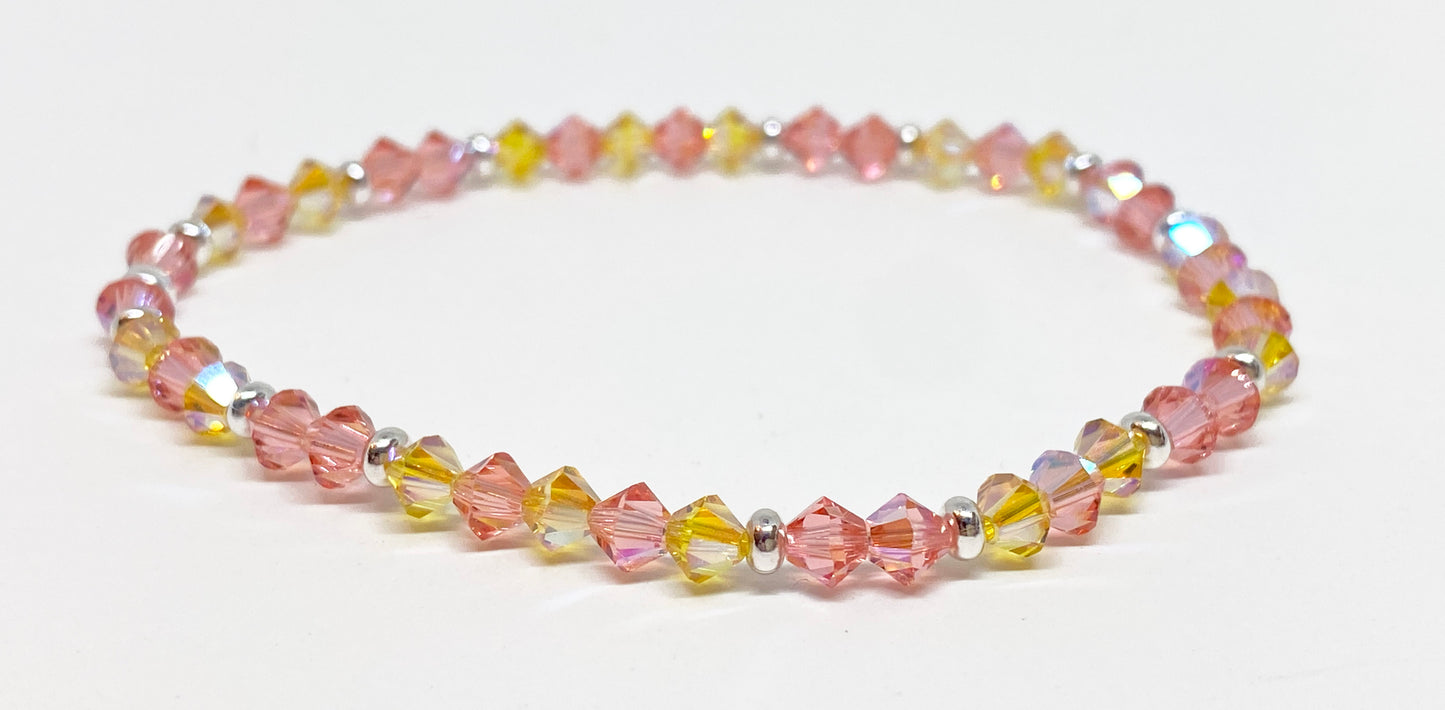 Swarovski Crystal Stretch Accent Bracelet in Sunrise