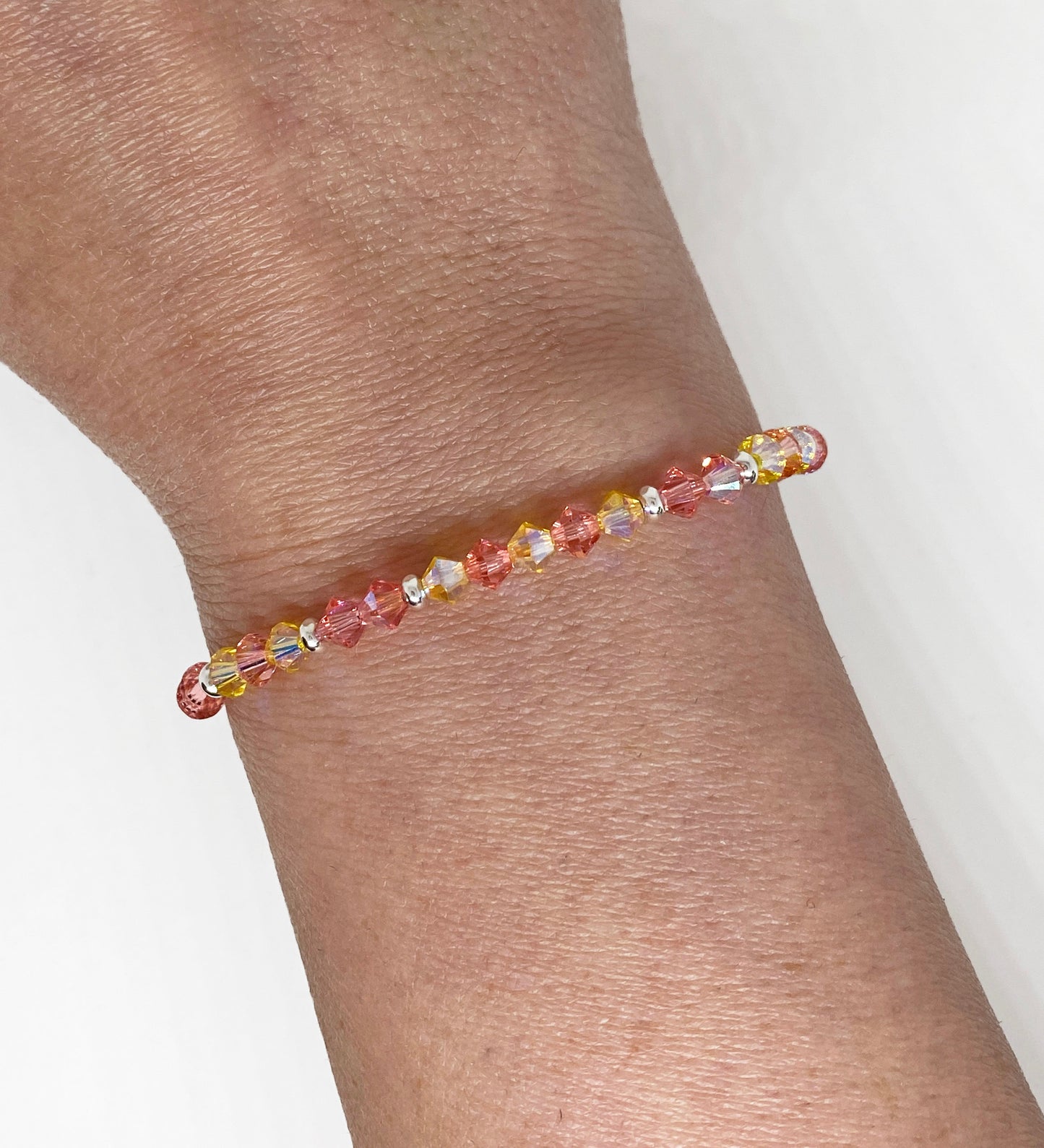 Swarovski Crystal Stretch Accent Bracelet in Sunrise