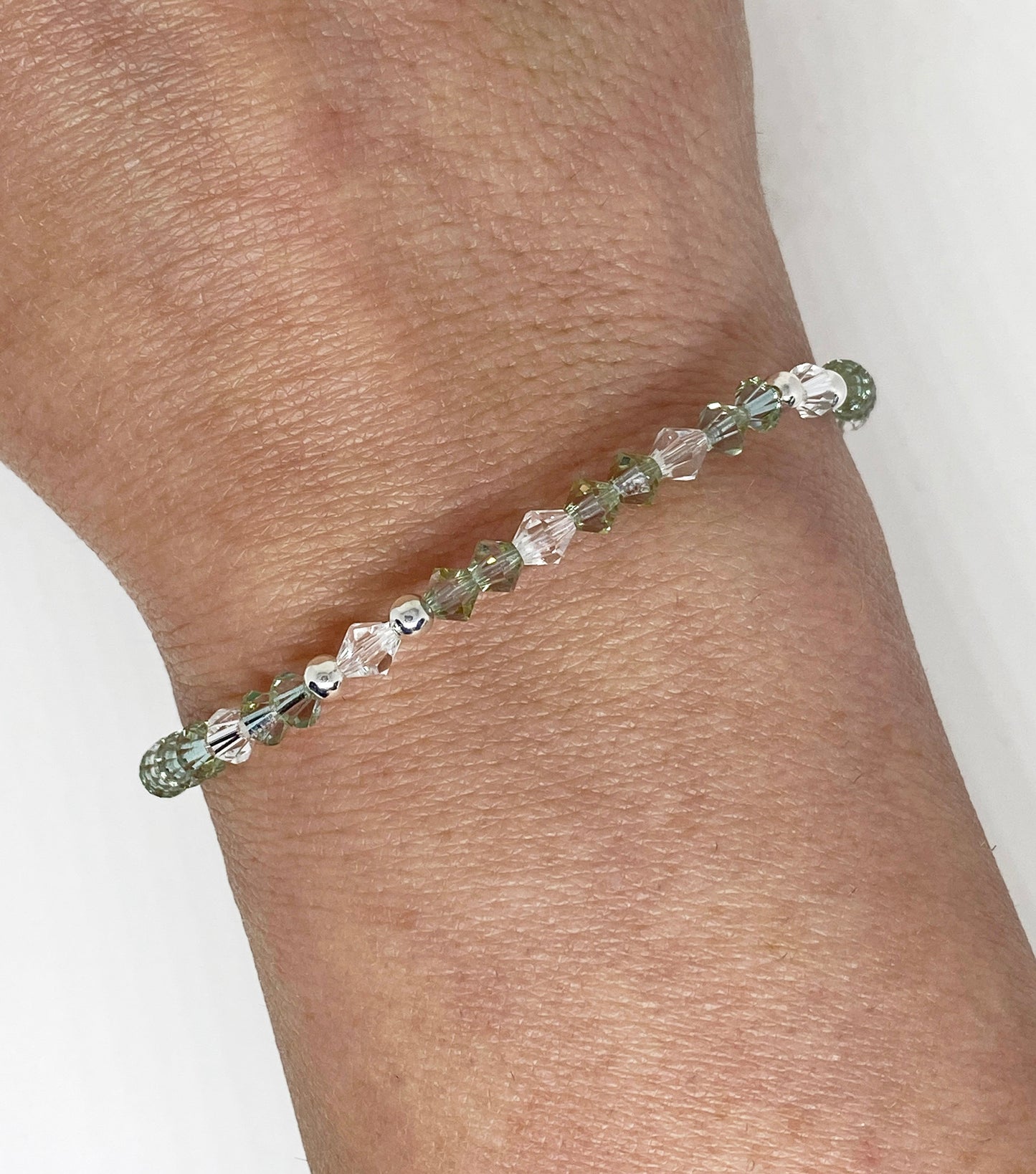 Swarovski Crystal Stretch Accent Bracelet in Sweet Cantaloupe