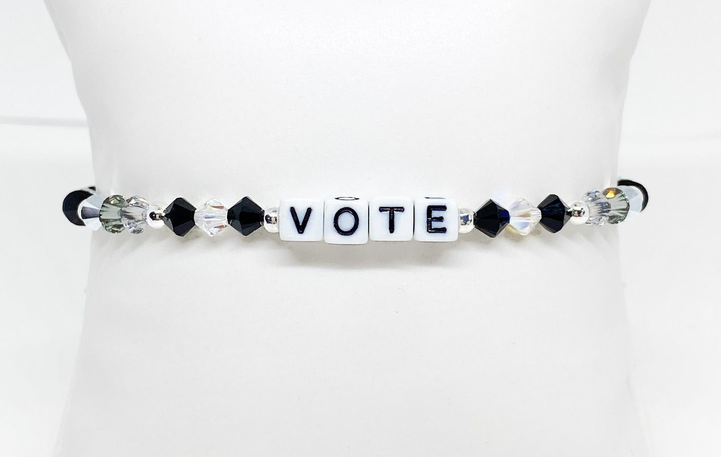 VOTE Swarovski Crystal Stretch Accent Bracelet - For Voting Awareness