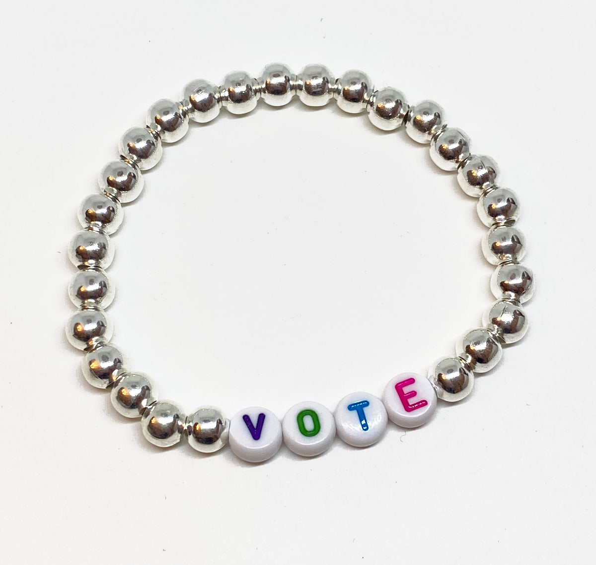VOTE Silver or Gold Stretch Accent Bracelet - ELECTION SEASON Accessory