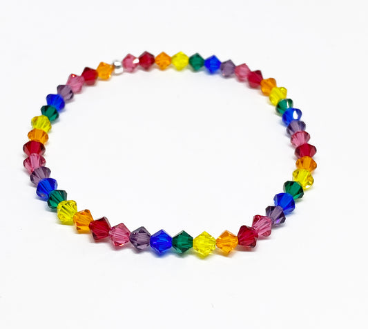 NEW PRIDE MONTH Swarovski Crystal Charity Bracelet Supporting LGBTQ+