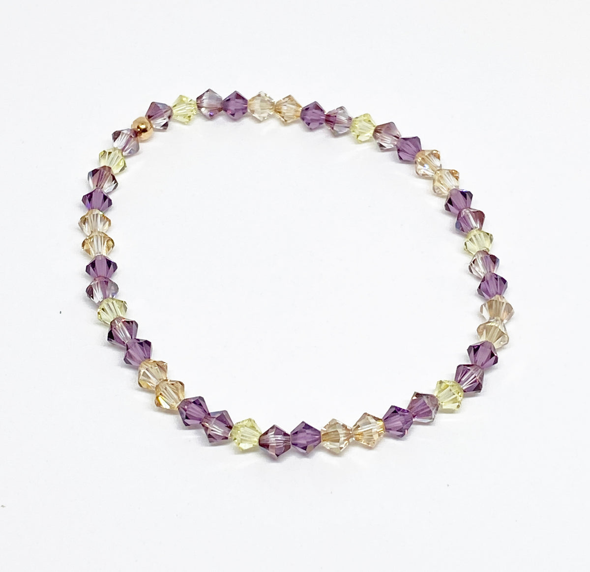 Swarovski Crystal Stretch Accent Bracelet in Golden Bloom