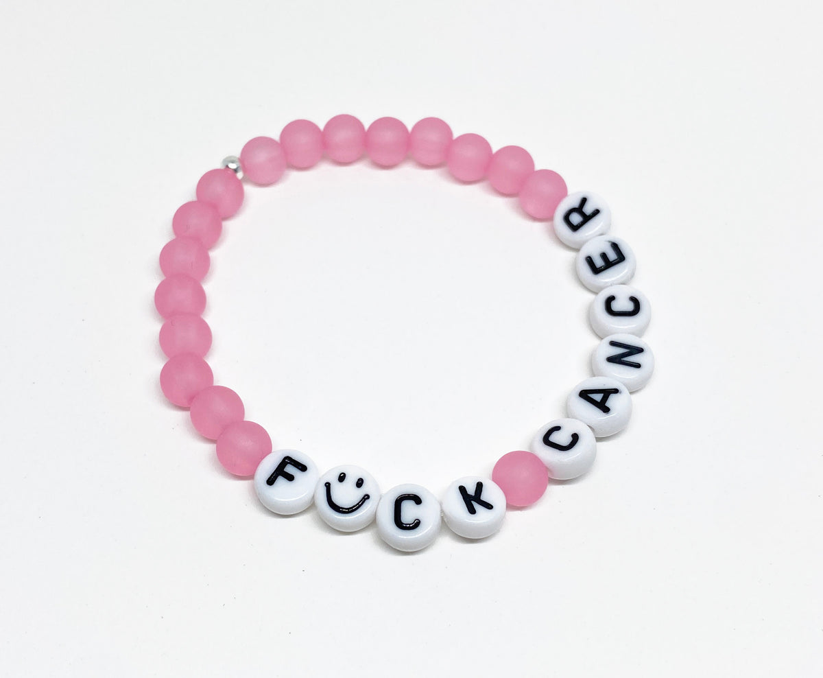 F*CK CANCER Limited Edition Charity Bracelet supporting the American Cancer Society