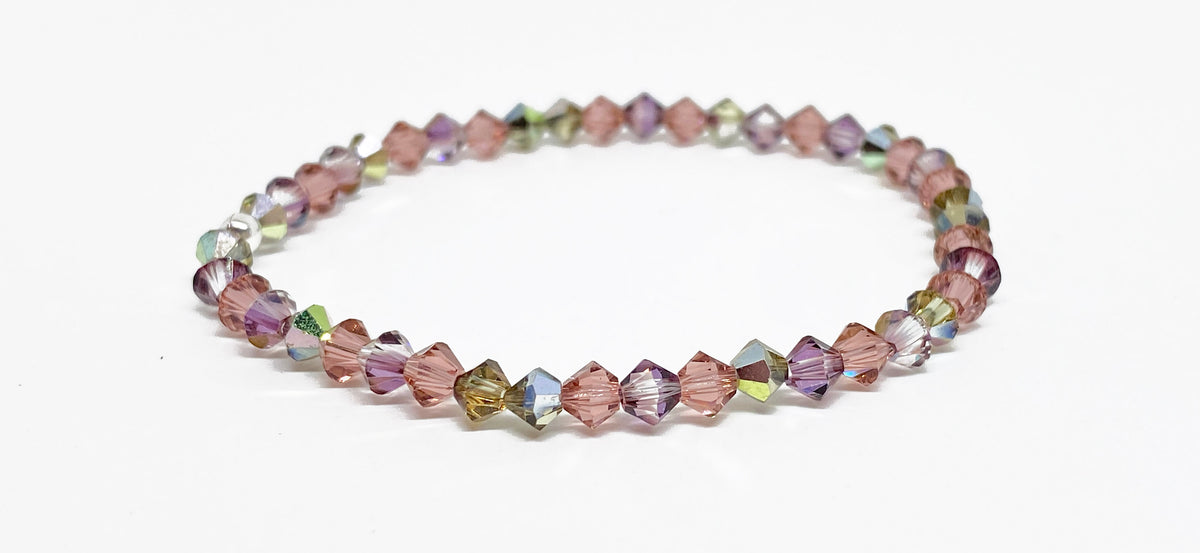 Swarovski Crystal Stretch Accent Bracelet in Dusky Bloom