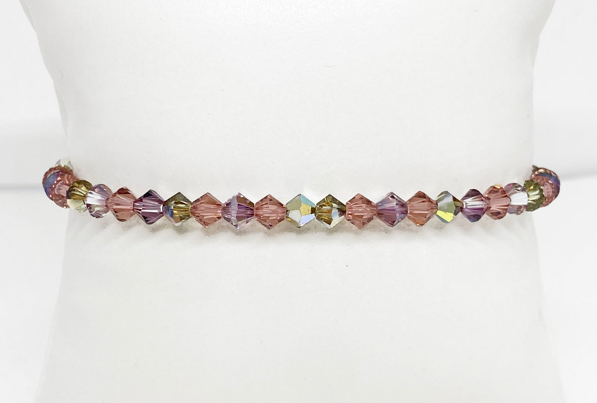 Swarovski Crystal Stretch Accent Bracelet in Dusky Bloom