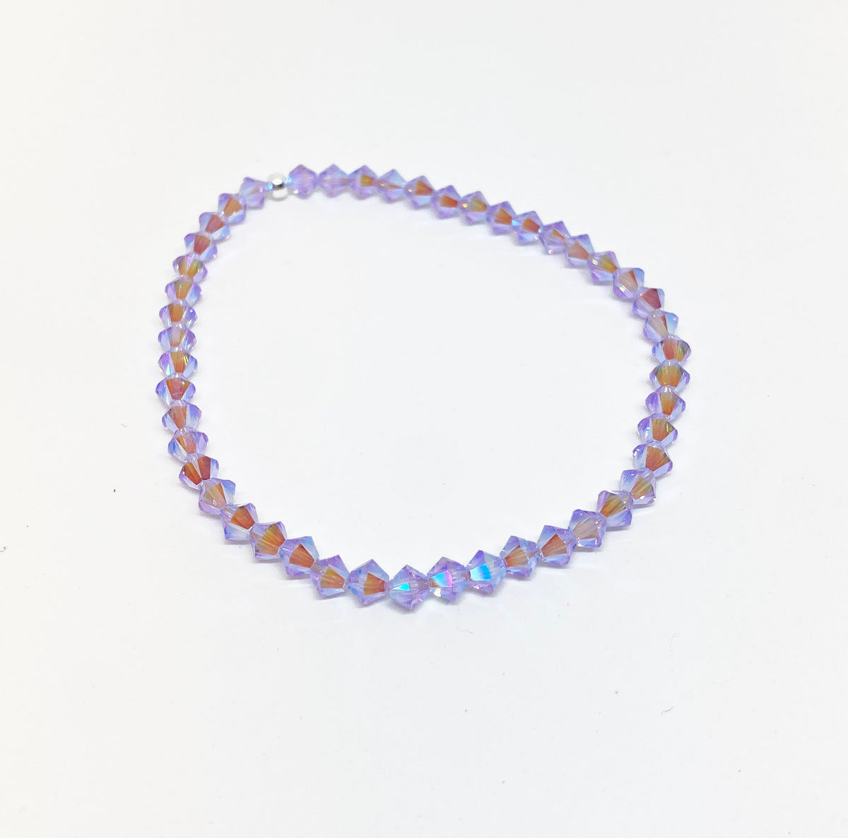 Swarovski Crystal Stretch Accent Bracelet in Violet Reverie