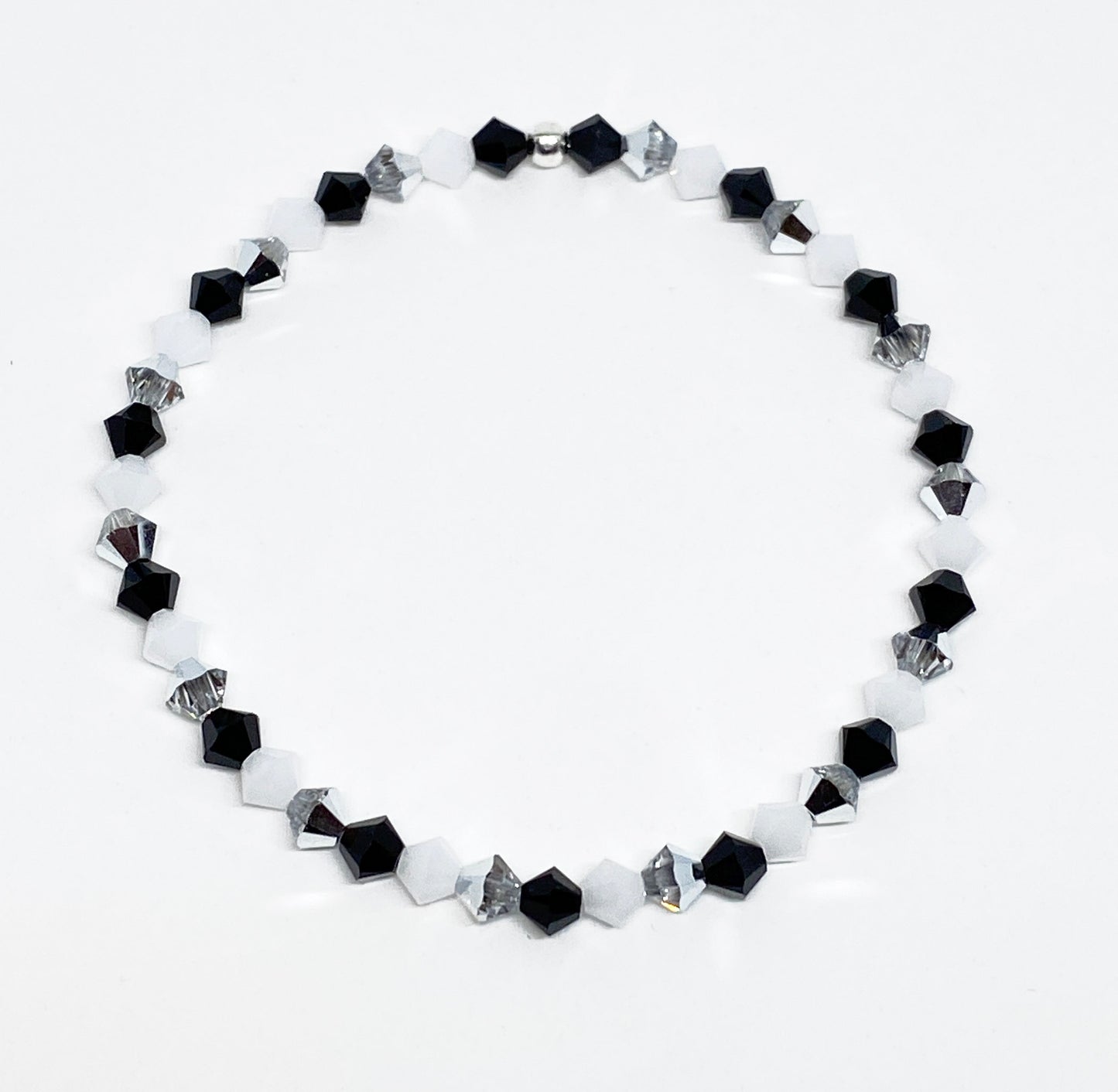 Halloween Swarovski Crystal Beaded Stretch Bracelet in Cursed Twilight