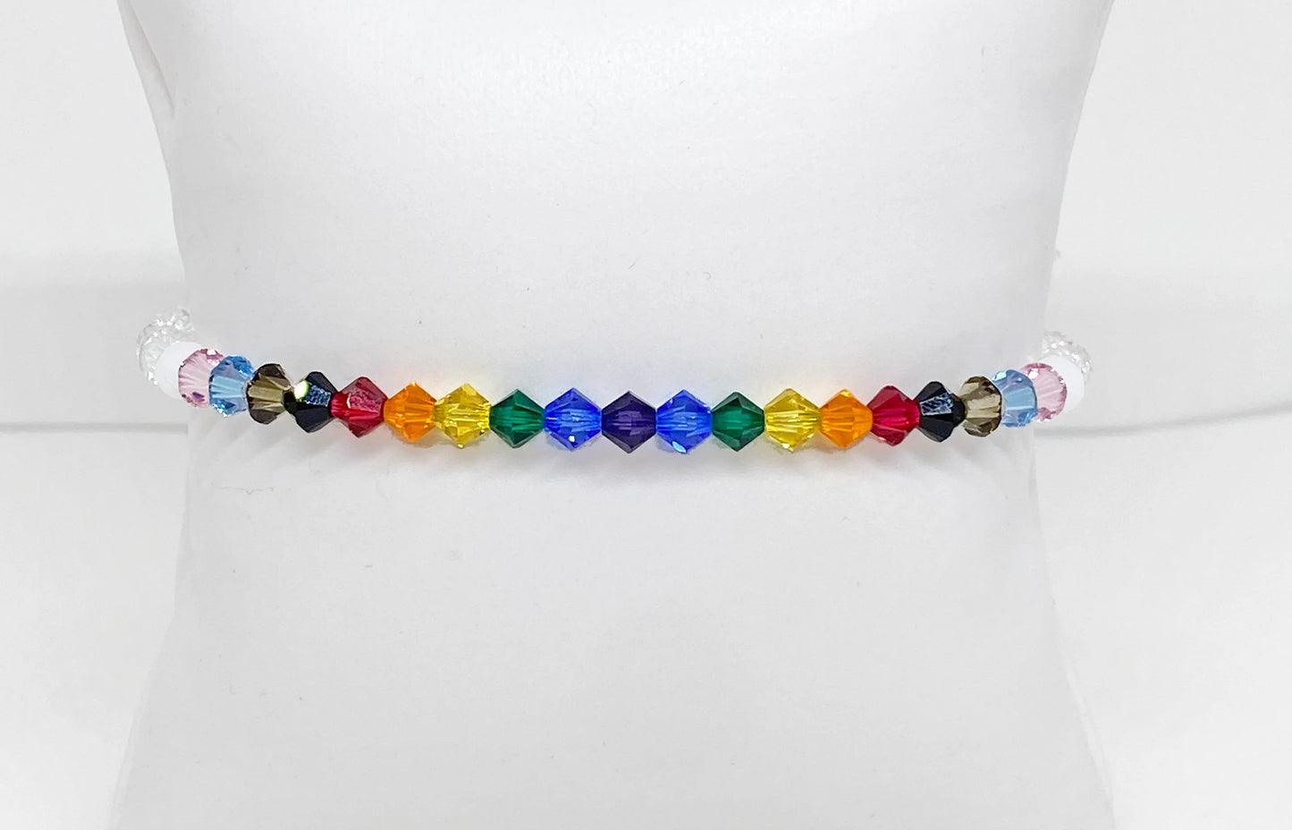 PRIDE MONTH Swarovski Crystal Charity Bracelet Supporting LGBTQIA+