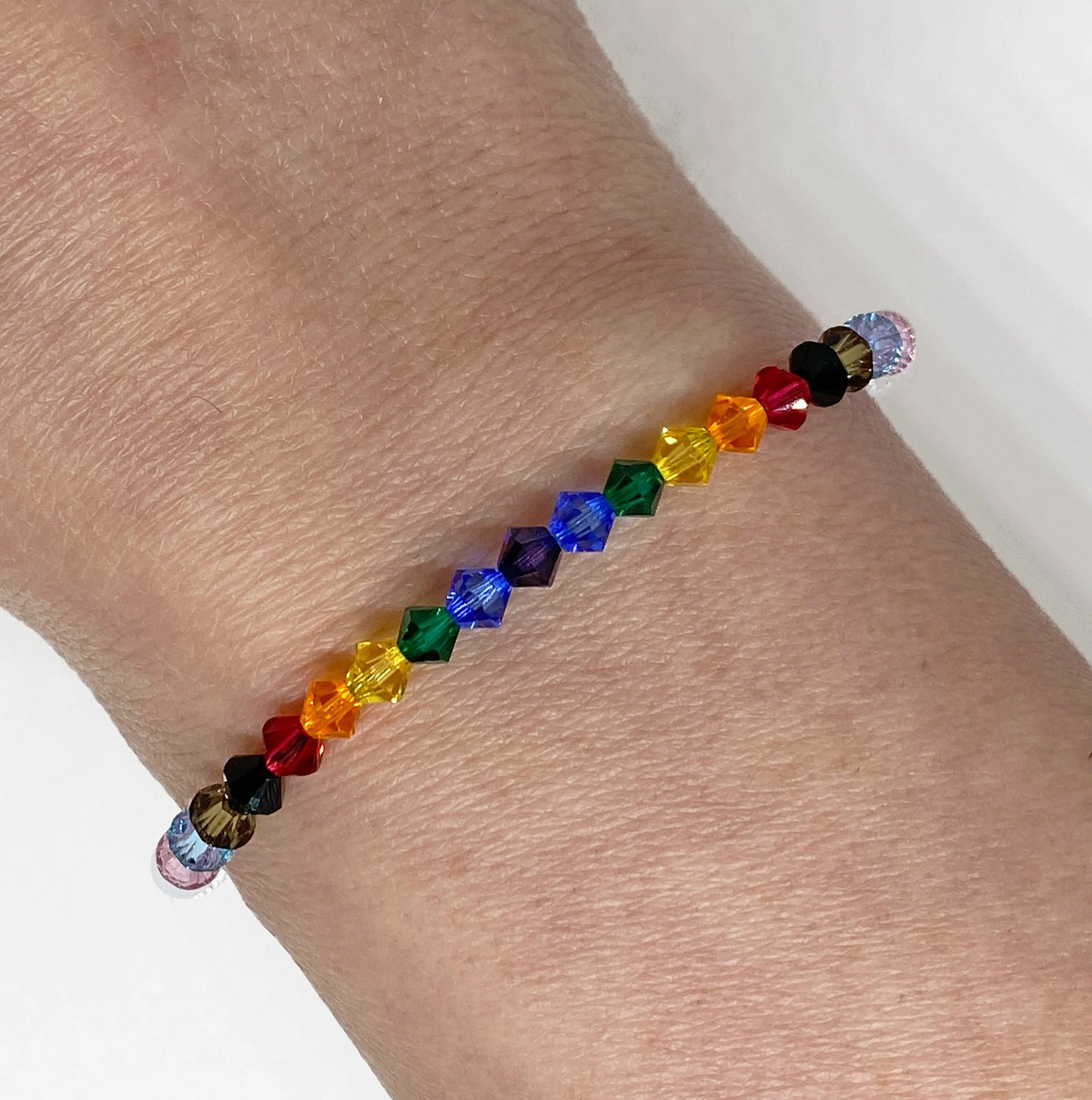 PRIDE MONTH Swarovski Crystal Charity Bracelet Supporting LGBTQIA+