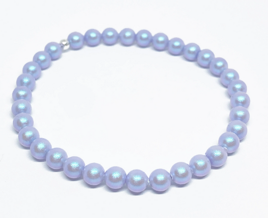 Swarovski Pearl Accent Bead Bracelet in Iridescent Dreamy Blue