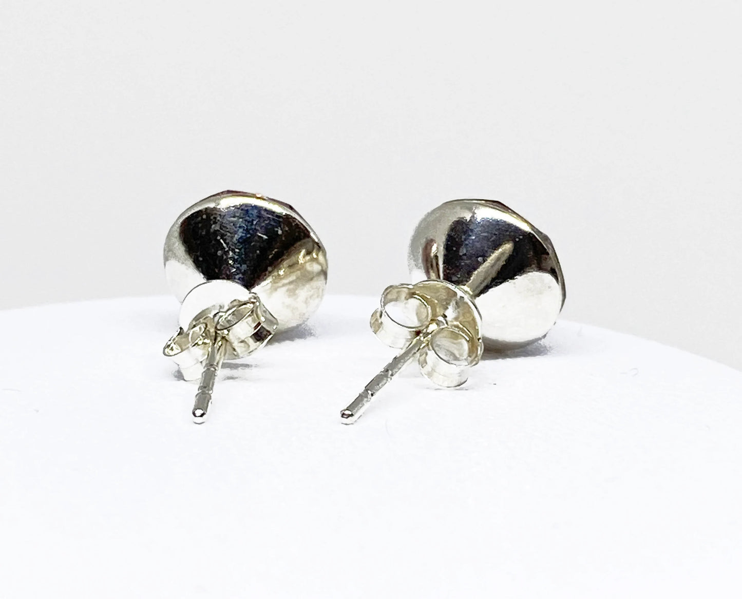 8mm Swarovski Crystal Stud Earrings in Light Amethyst, set in Sterling Silver