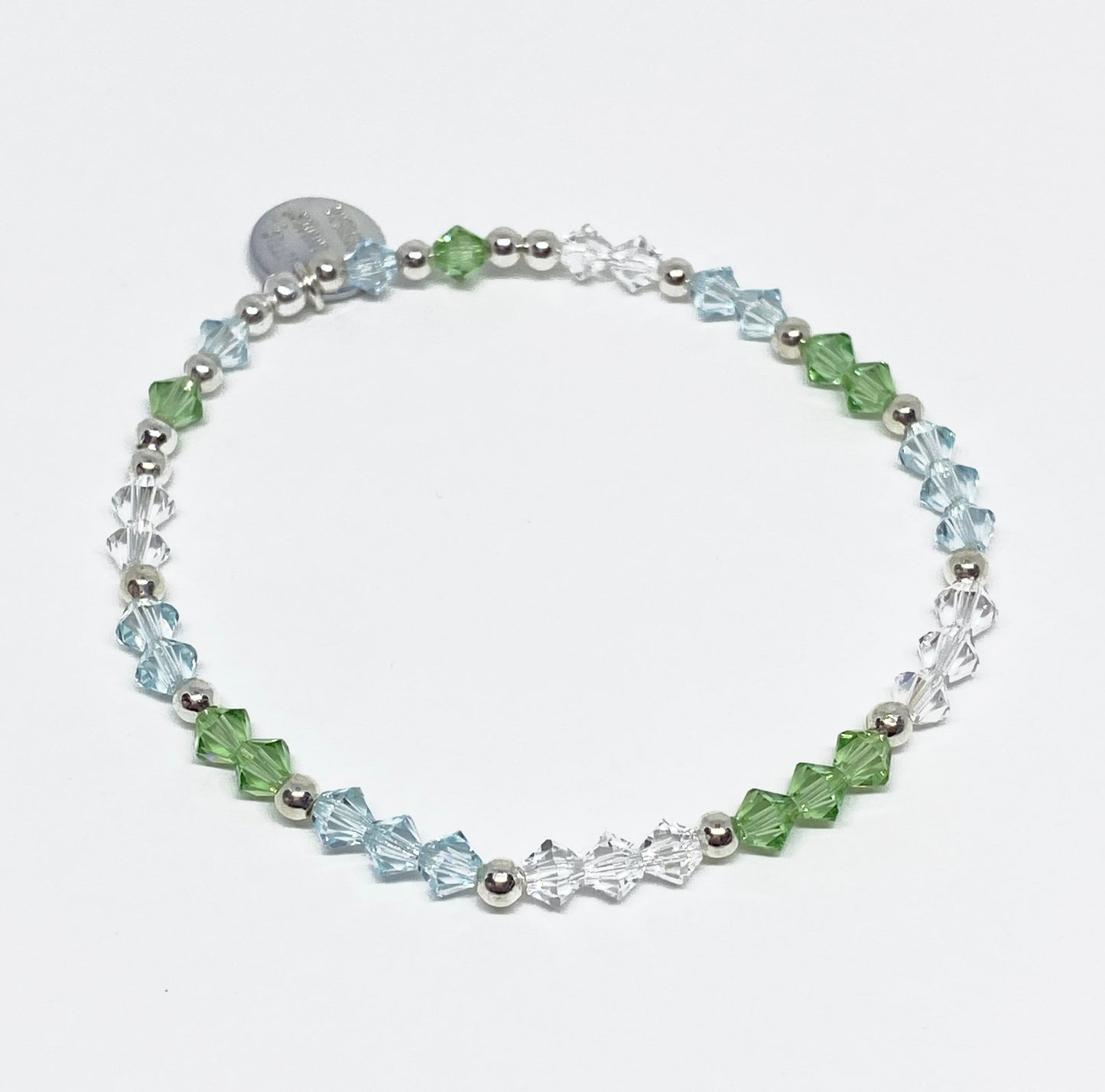 Swarovski Crystal Bracelet in Peridot and Clear