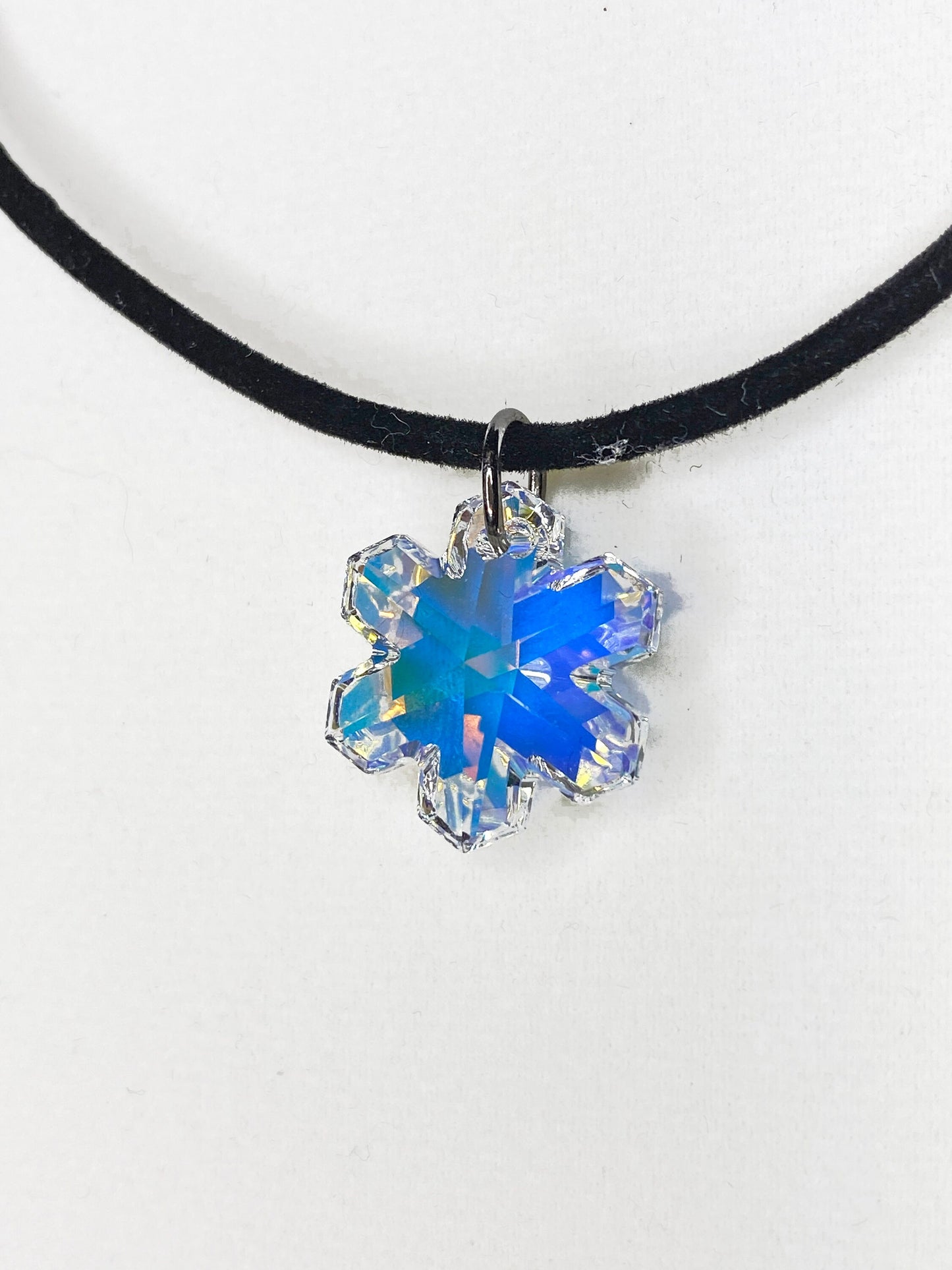 Swarovski Large Crystal Snowflake Pendant Necklace