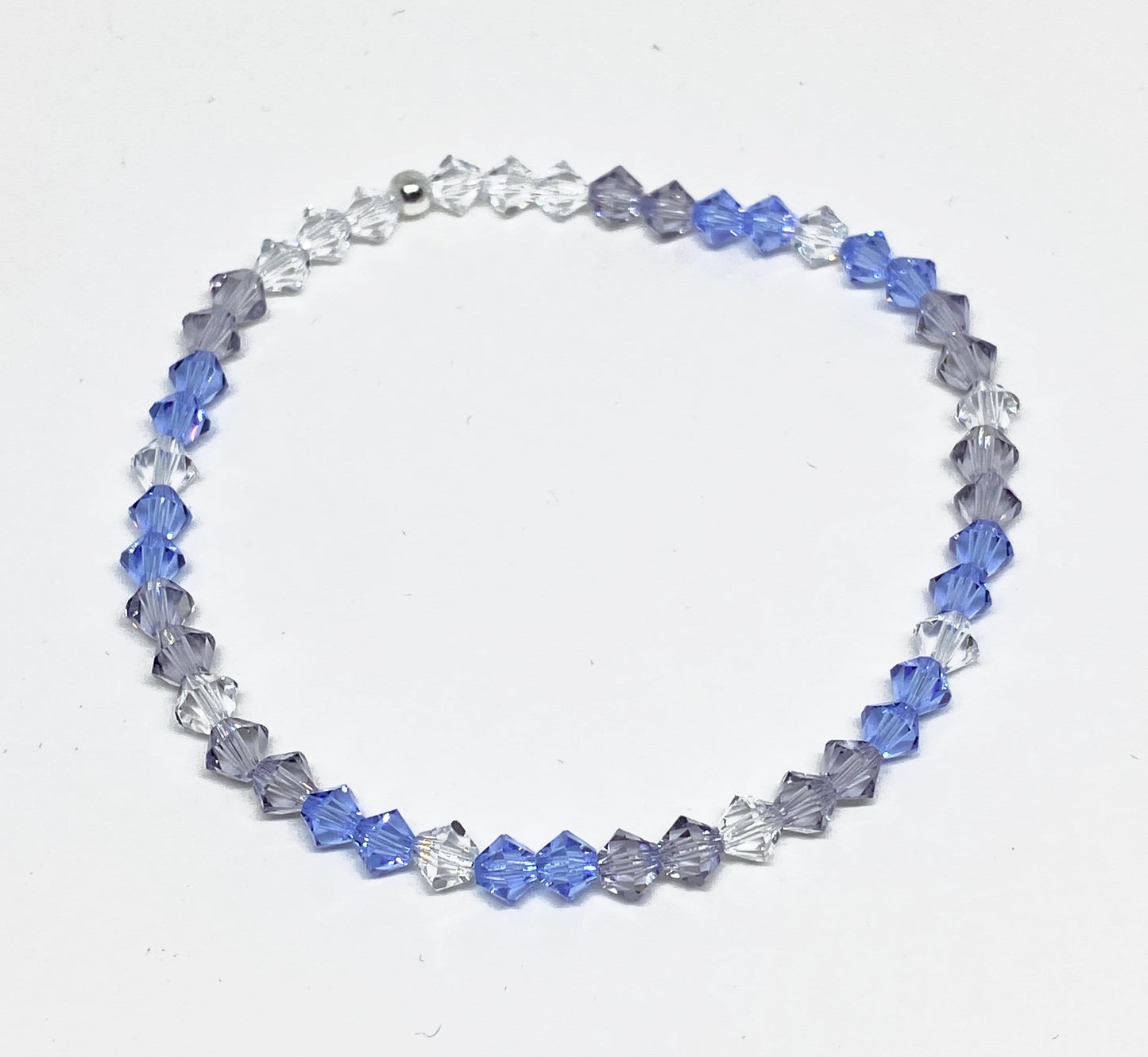 Swarovski Crystal Accent Bracelet in Purple Alexandrite, Smoky Mauve, and Crystal Clear