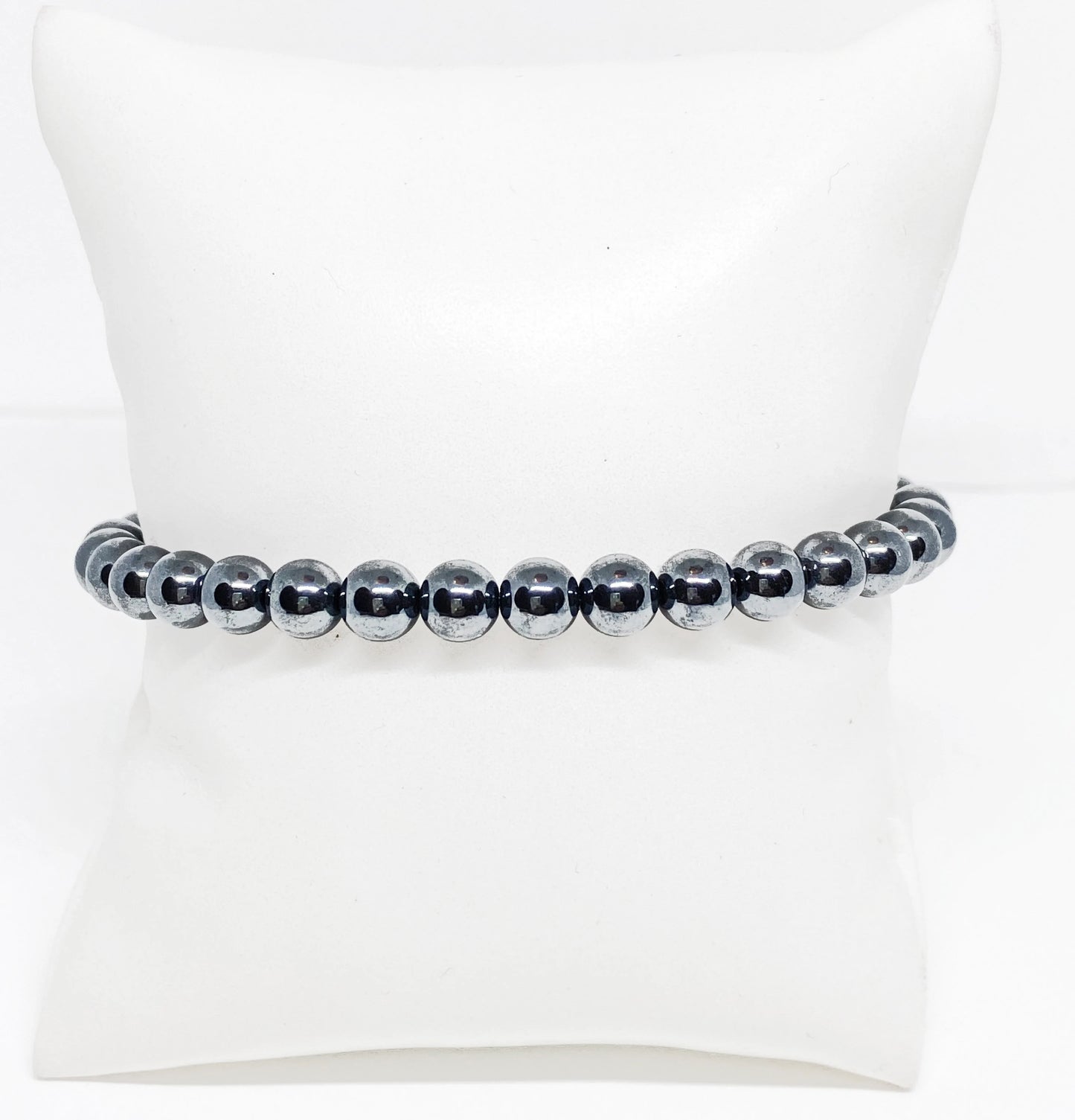 Mens Hematite Bead Bracelet