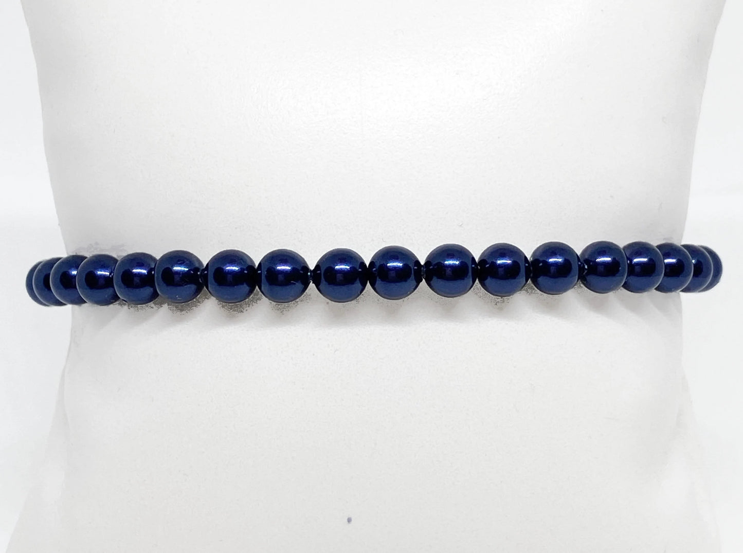 Swarovski Pearl Accent Beaded Bracelet in Night Blue