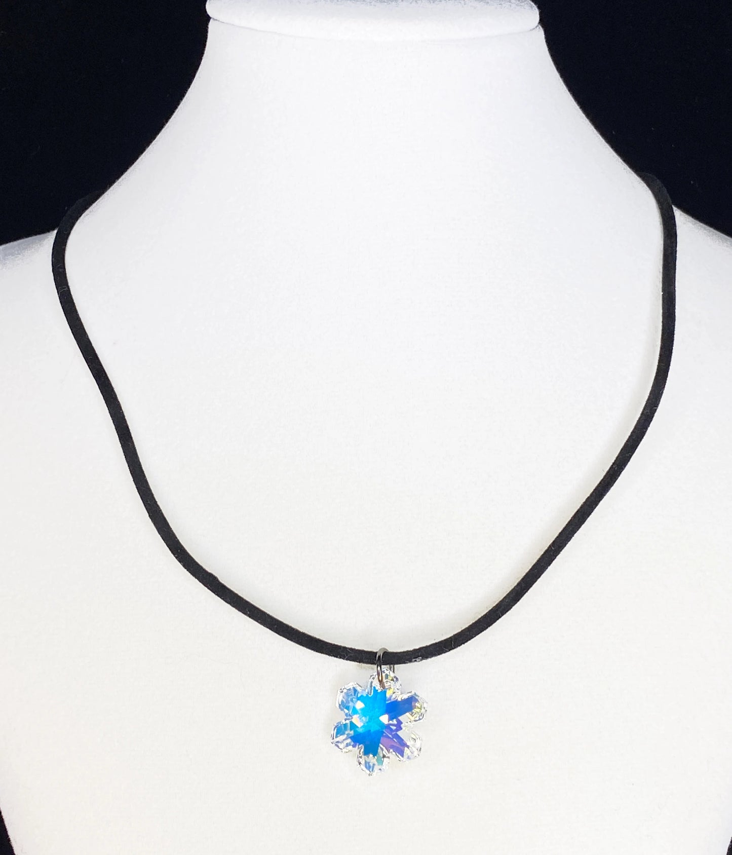 Swarovski Large Crystal Snowflake Pendant Necklace