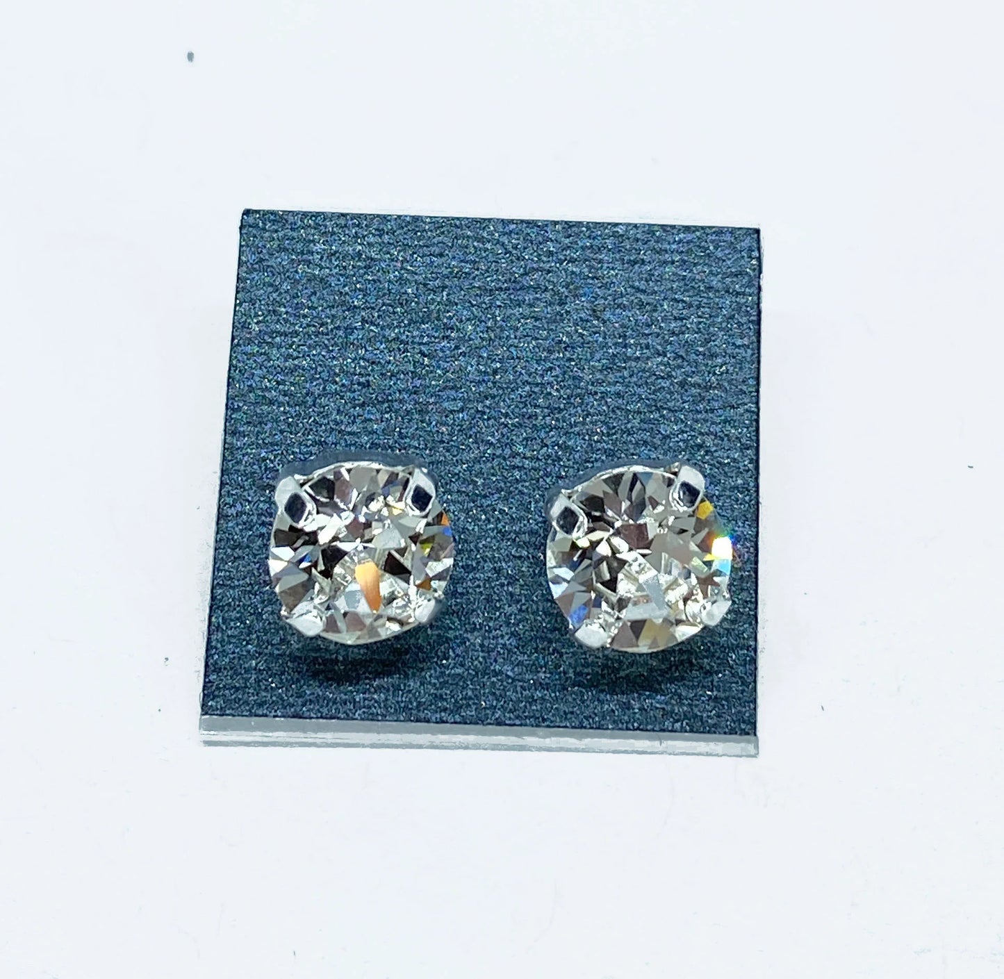 Swarovski Crystal 8mm Crystal Stud Earrings in Clear