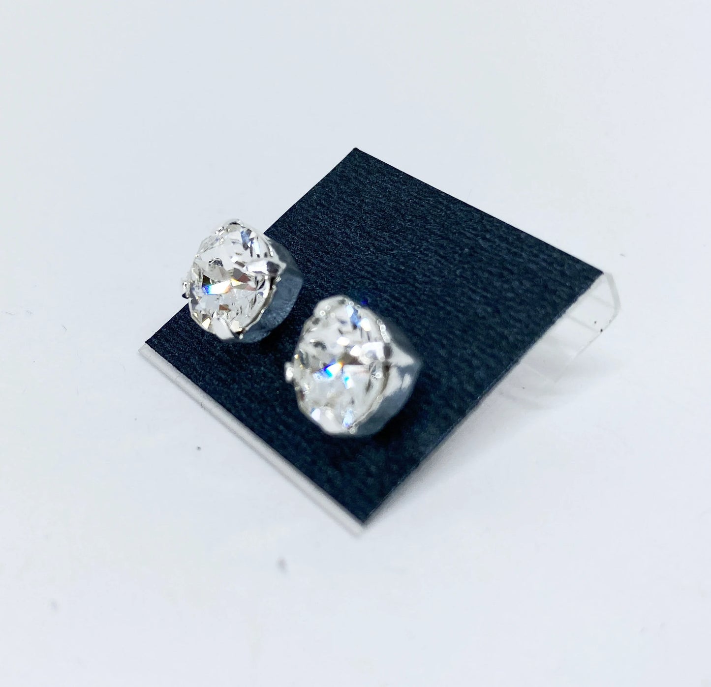 Swarovski Crystal 8mm Crystal Stud Earrings in Clear