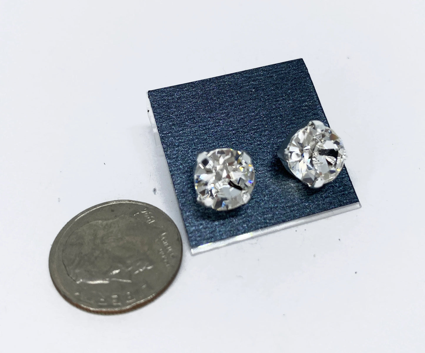 Swarovski Crystal 8mm Crystal Stud Earrings in Clear