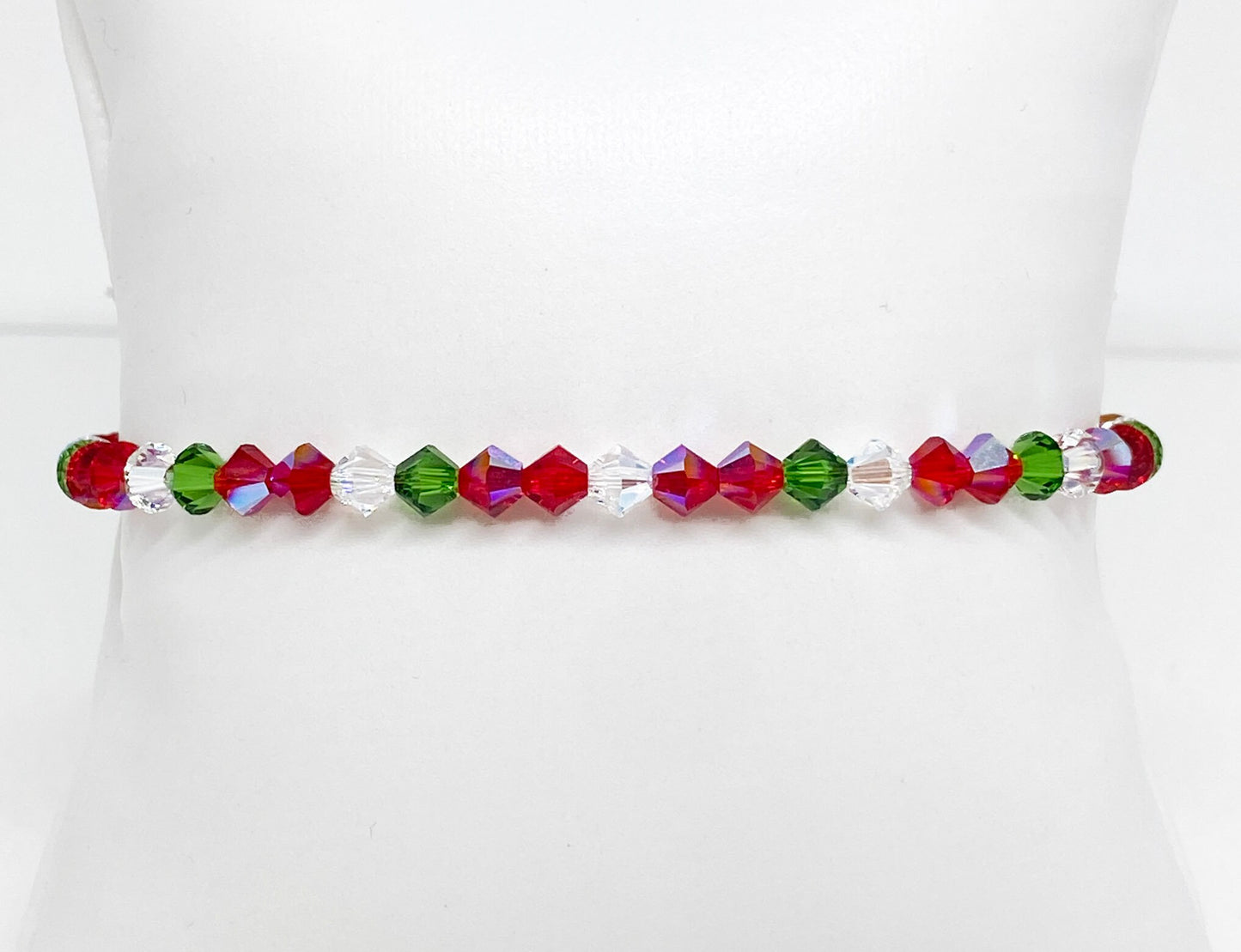 Swarovski Crystal Stretch Accent Bracelet in Strawberry Field