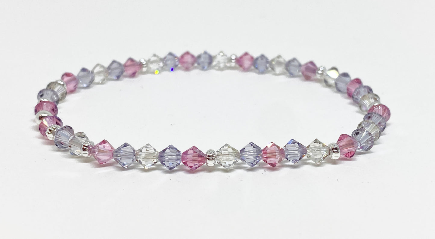 Swarovski Crystal Stretch Accent Bracelet in Summer Night Sky