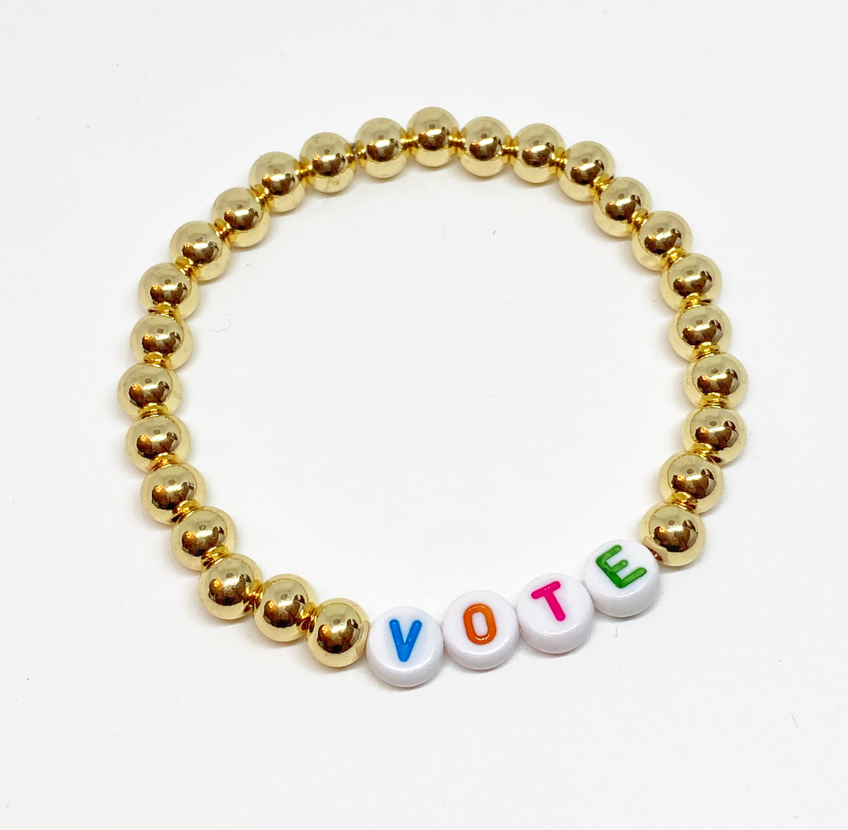VOTE Silver or Gold Stretch Accent Bracelet - ELECTION SEASON Accessory