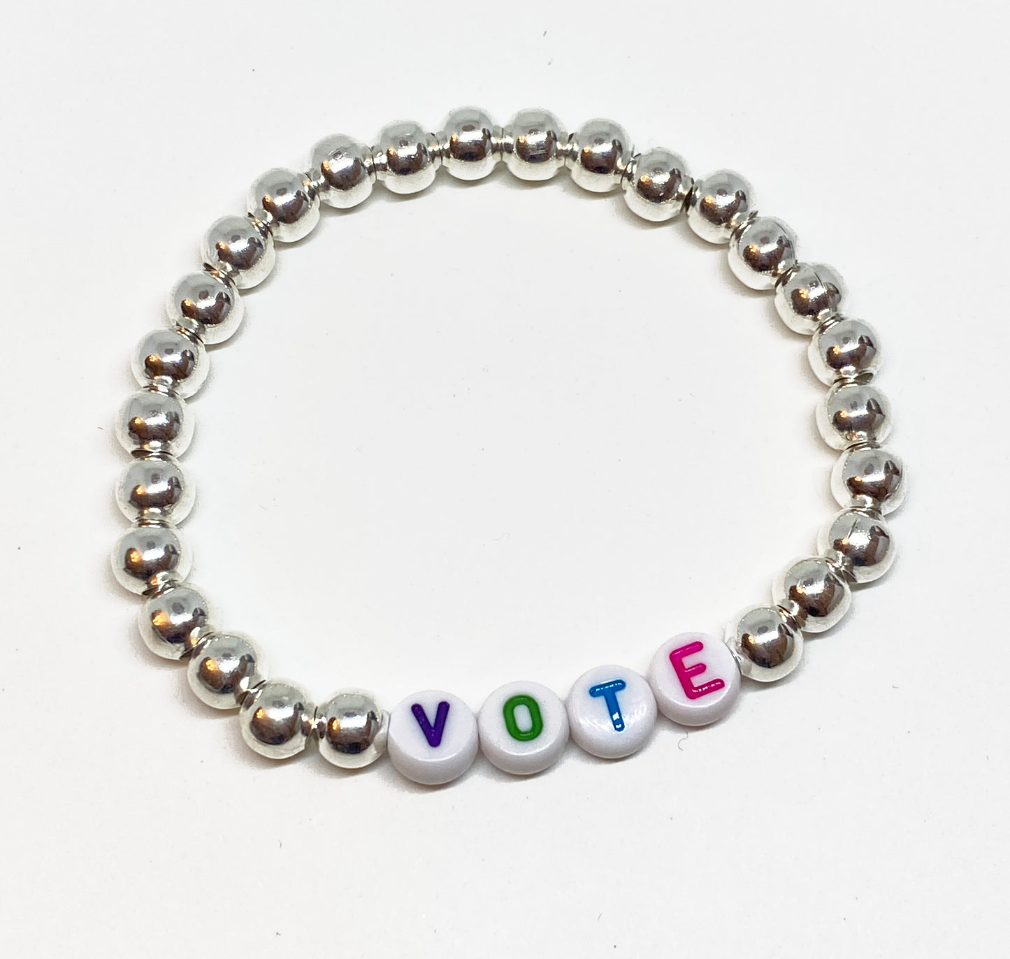 VOTE Silver or Gold Stretch Accent Bracelet - ELECTION SEASON Accessory