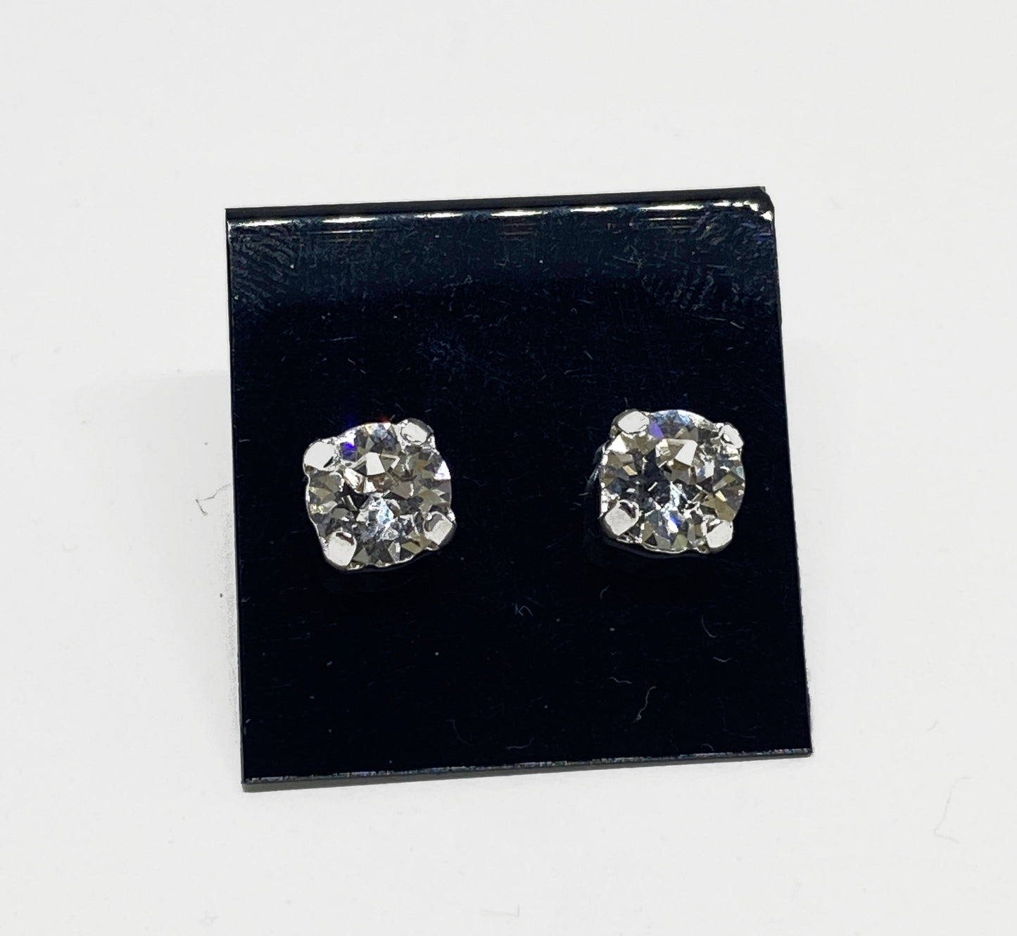 Swarovski Crystal 6mm Crystal Stud Earrings in Clear Crystal