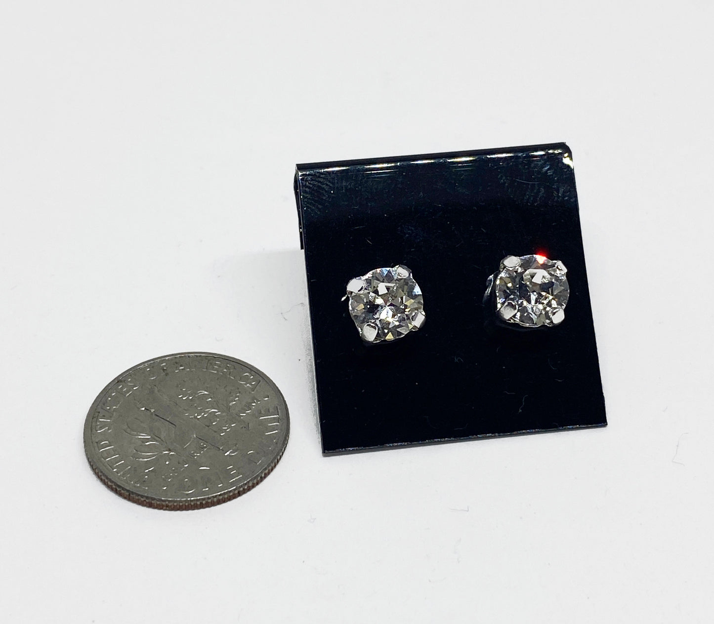 Swarovski Crystal 6mm Crystal Stud Earrings in Clear Crystal