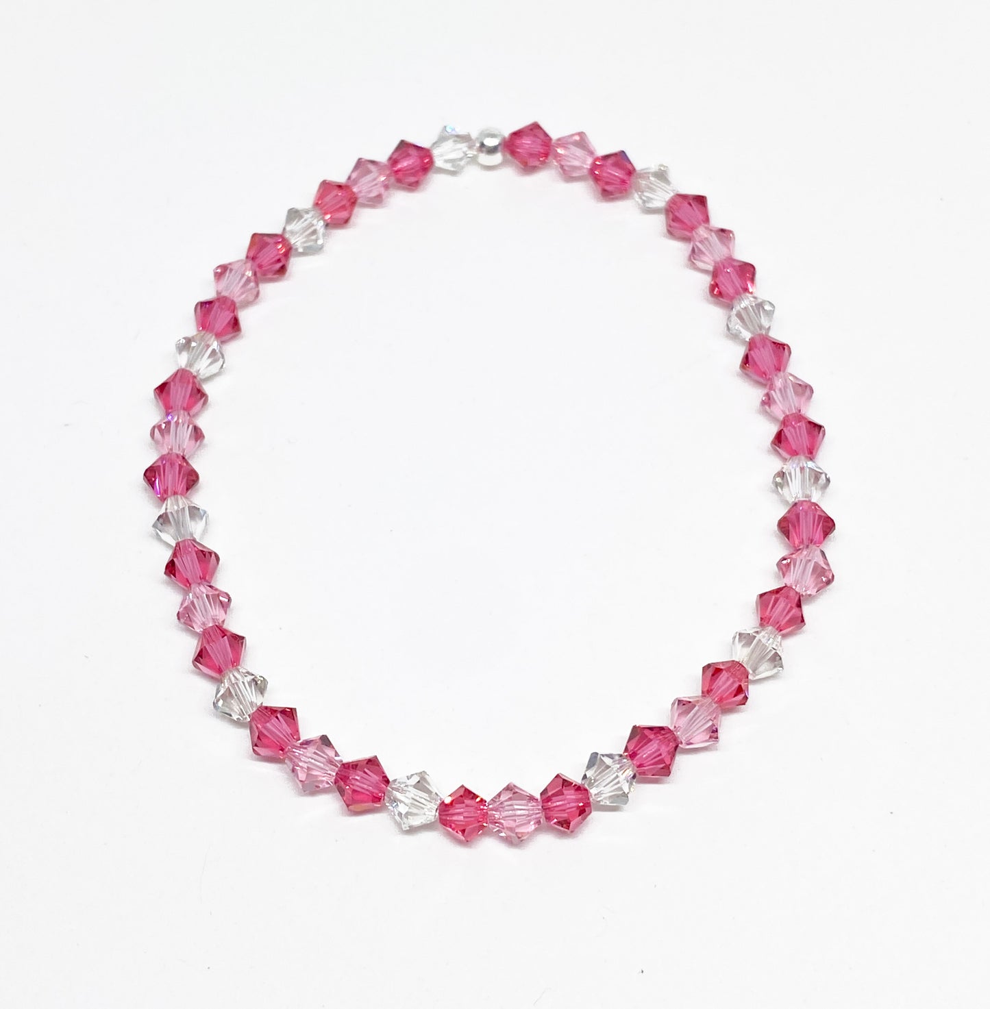 Swarovski Crystal Bracelet in Cupid's Kiss - with Light Pink Swarovski Crystals