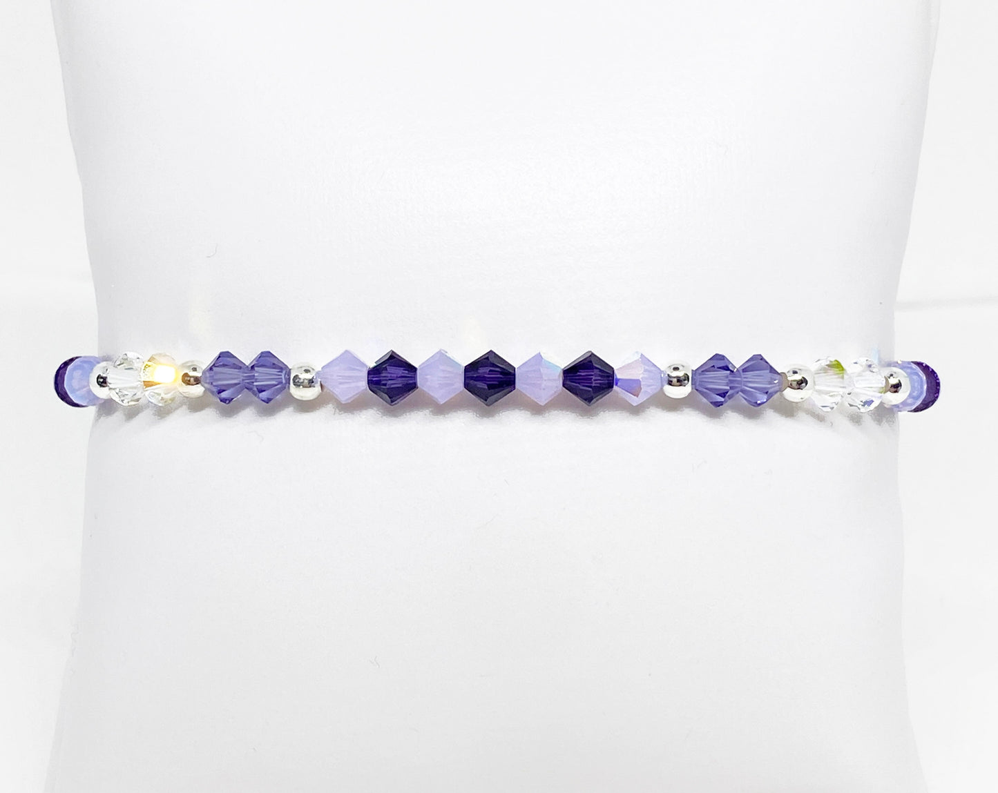 Swarovski Crystal Stretch Accent Bracelet in Sugar Plum