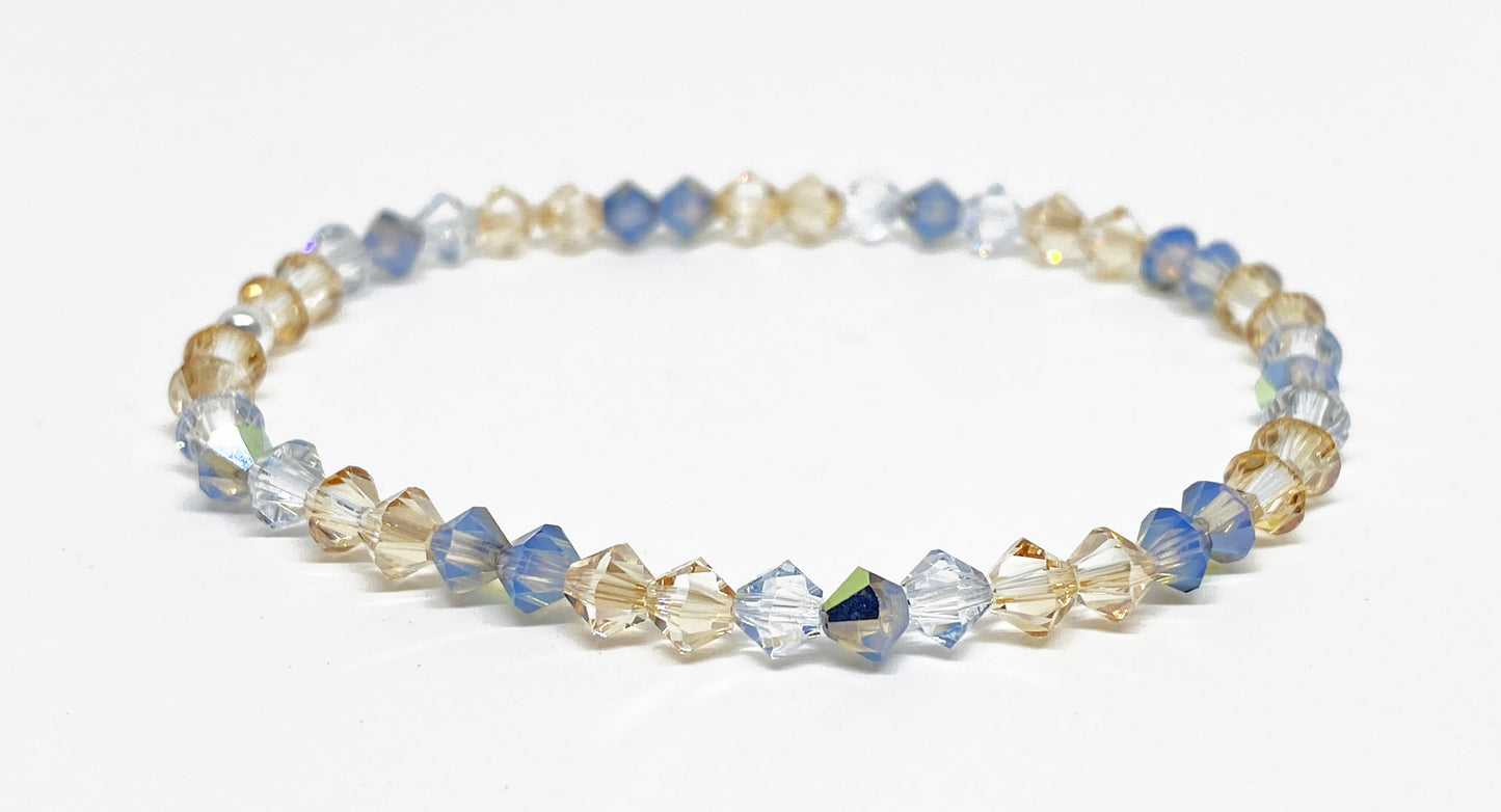 Swarovski Crystal Stretch Accent Bracelet in Morning Glow