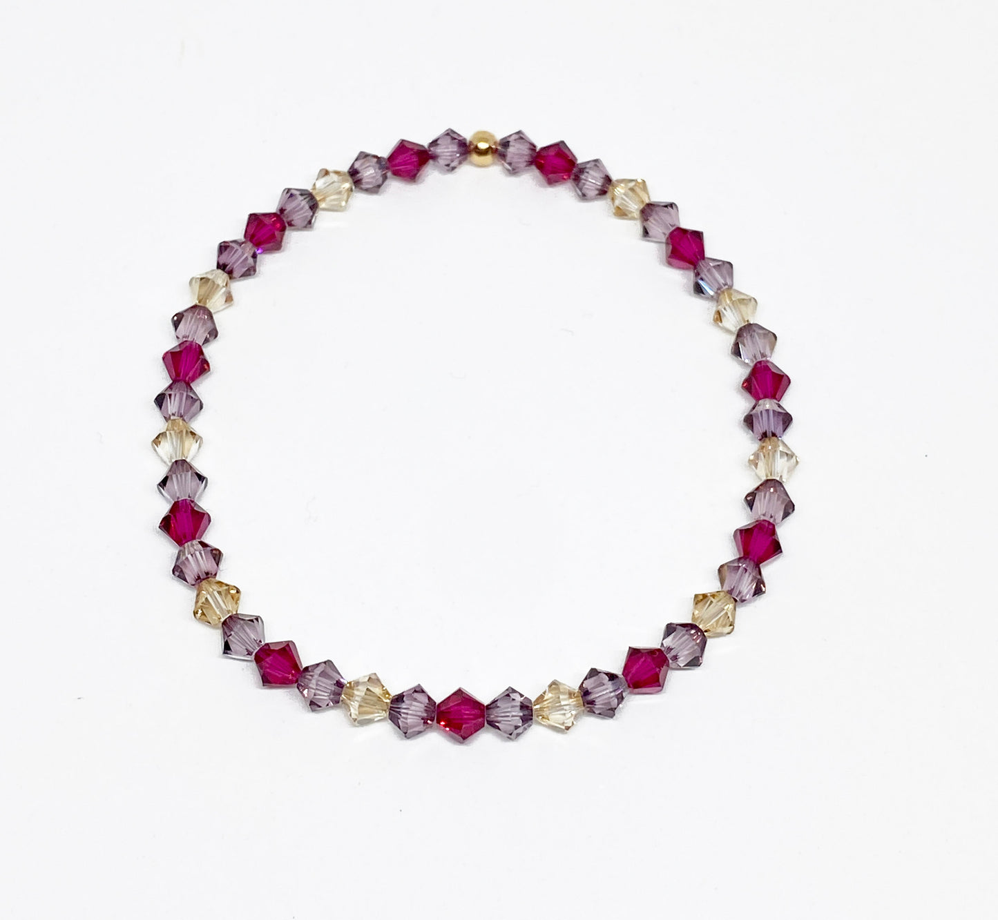 Swarovski Crystal Stretch Accent Bracelet in Bordeaux