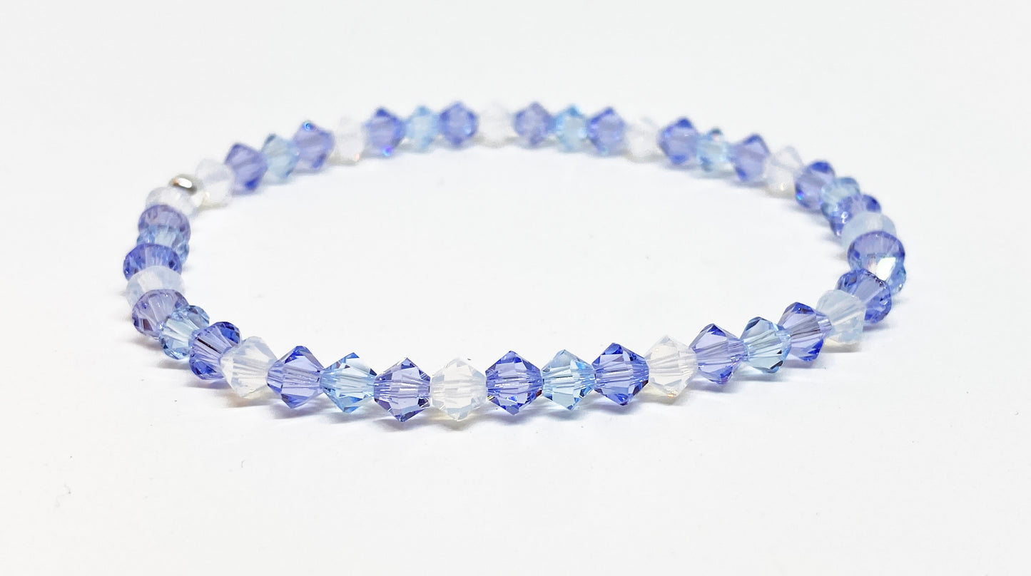 Swarovski Crystal Stretch Accent Bracelet in April Showers