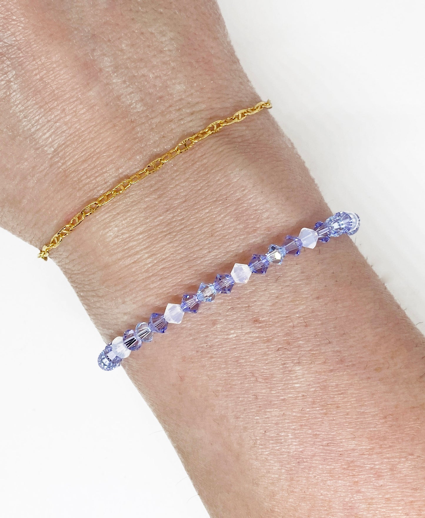 Swarovski Crystal Stretch Accent Bracelet in April Showers
