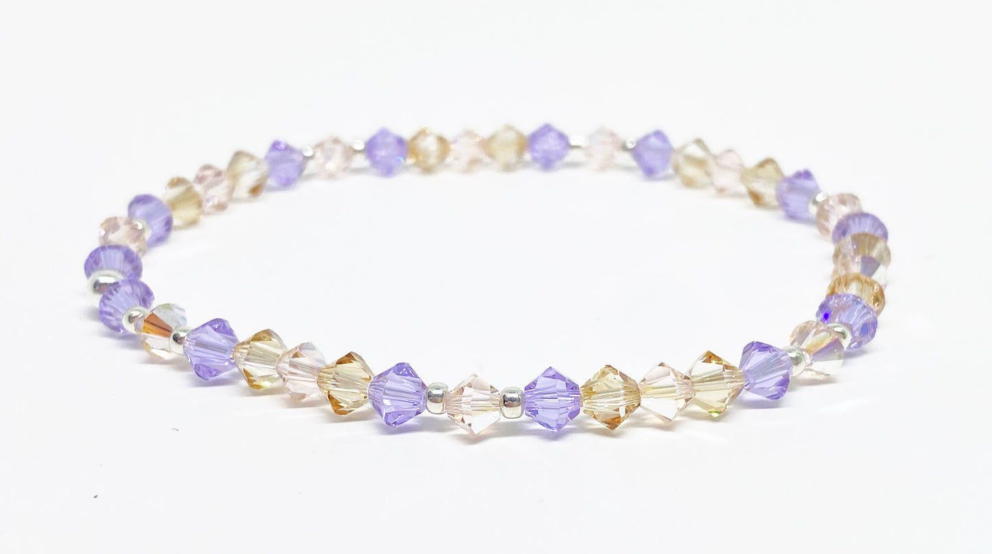 Swarovski Crystal Stretch Accent Bracelet in Sunlight