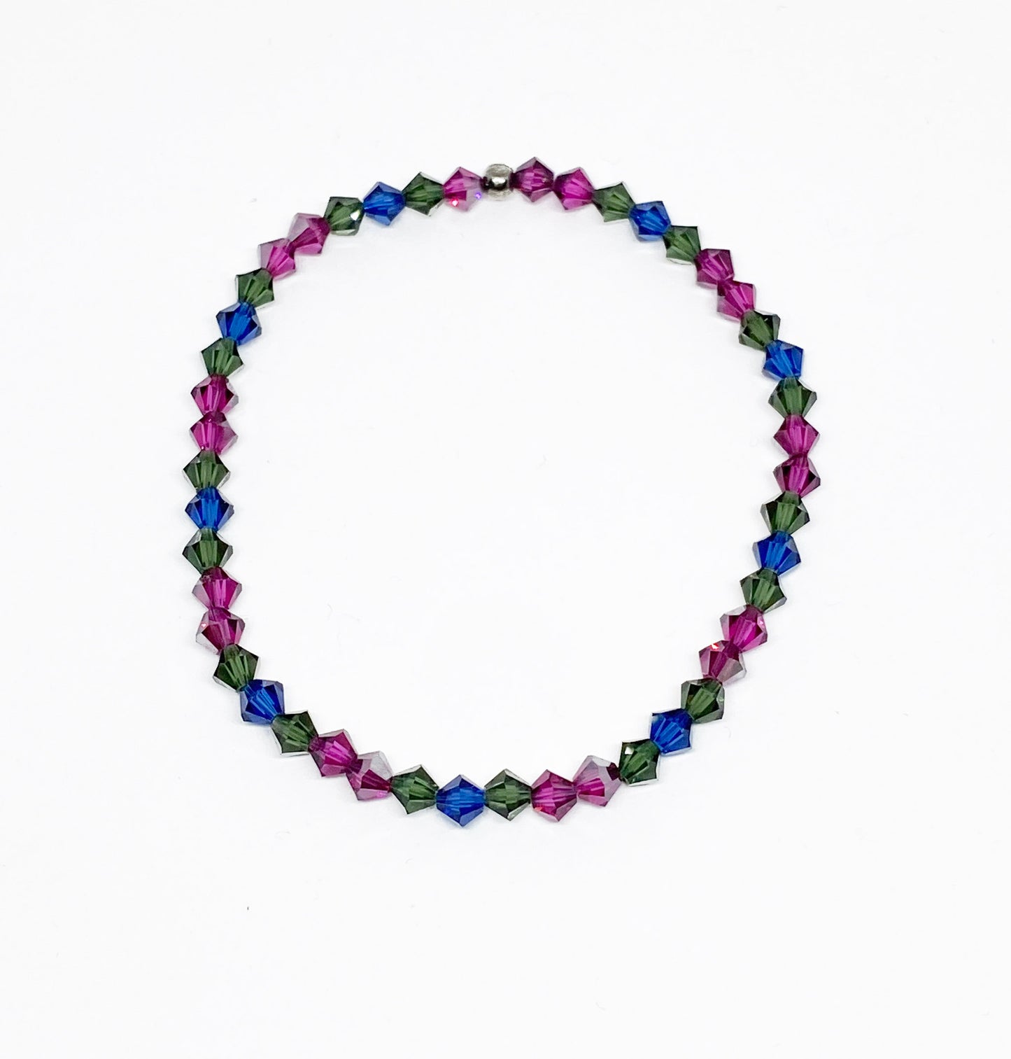 Swarovski Crystal Stretch Accent Bracelet in Midnight Majesty