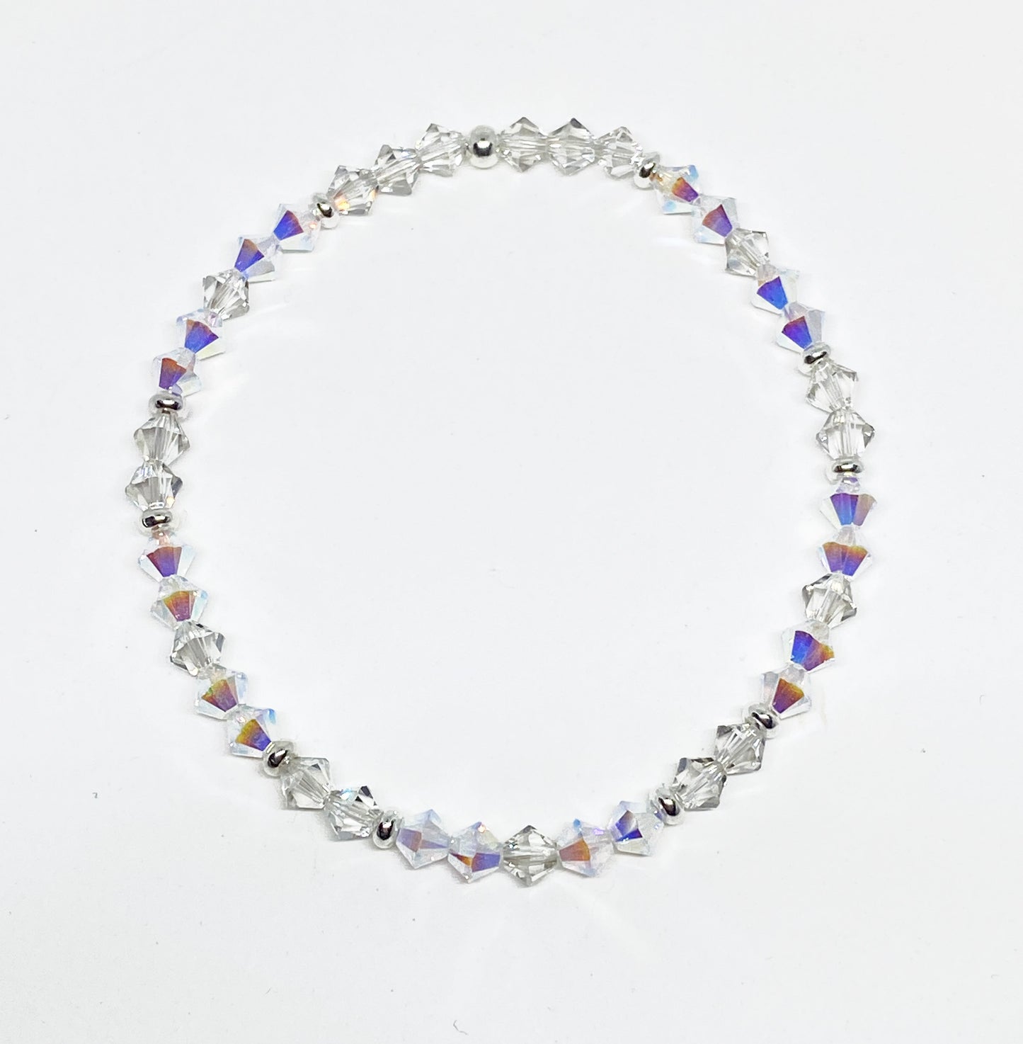 Swarovski 4mm Round Crystal Holiday Bracelet in Winter Wonderland