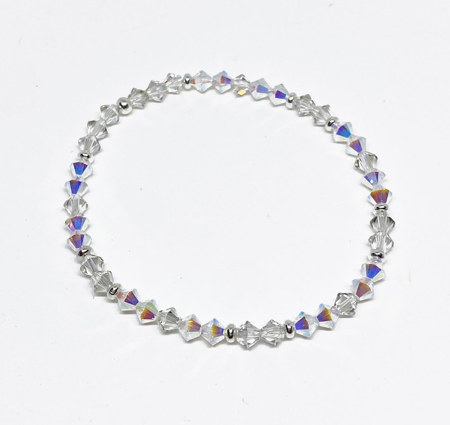 Swarovski 4mm Round Crystal Holiday Bracelet in Winter Wonderland