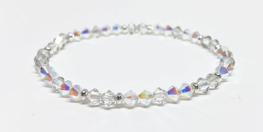 Swarovski 4mm Round Crystal Holiday Bracelet in Winter Wonderland