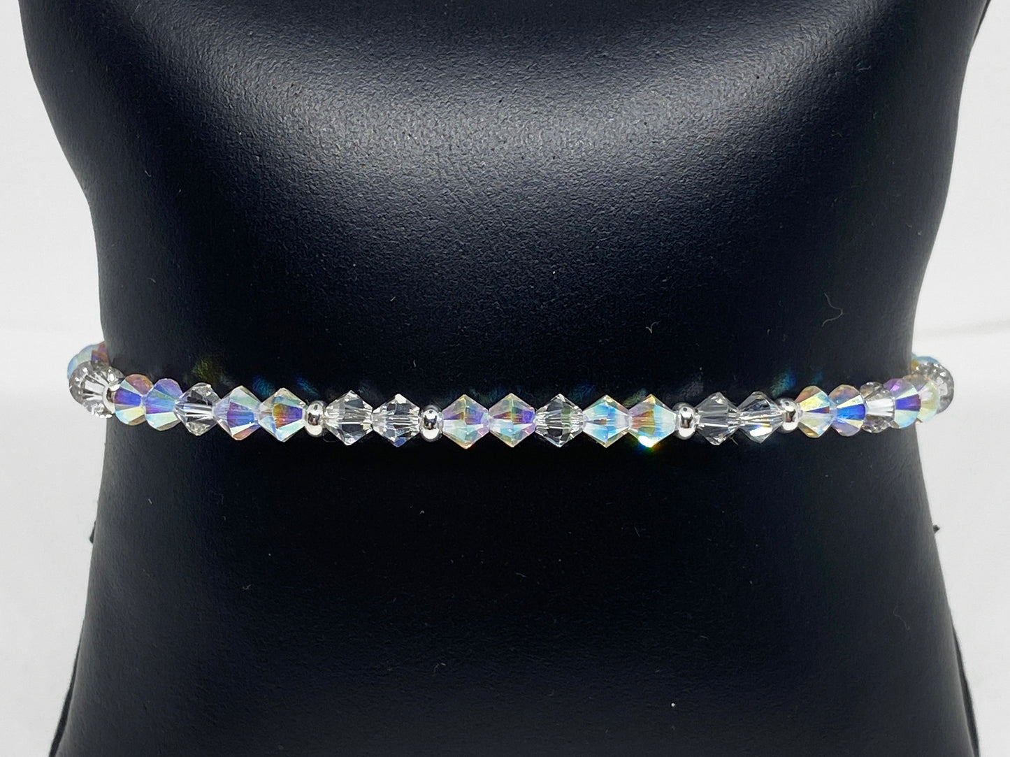 Swarovski 4mm Round Crystal Holiday Bracelet in Winter Wonderland